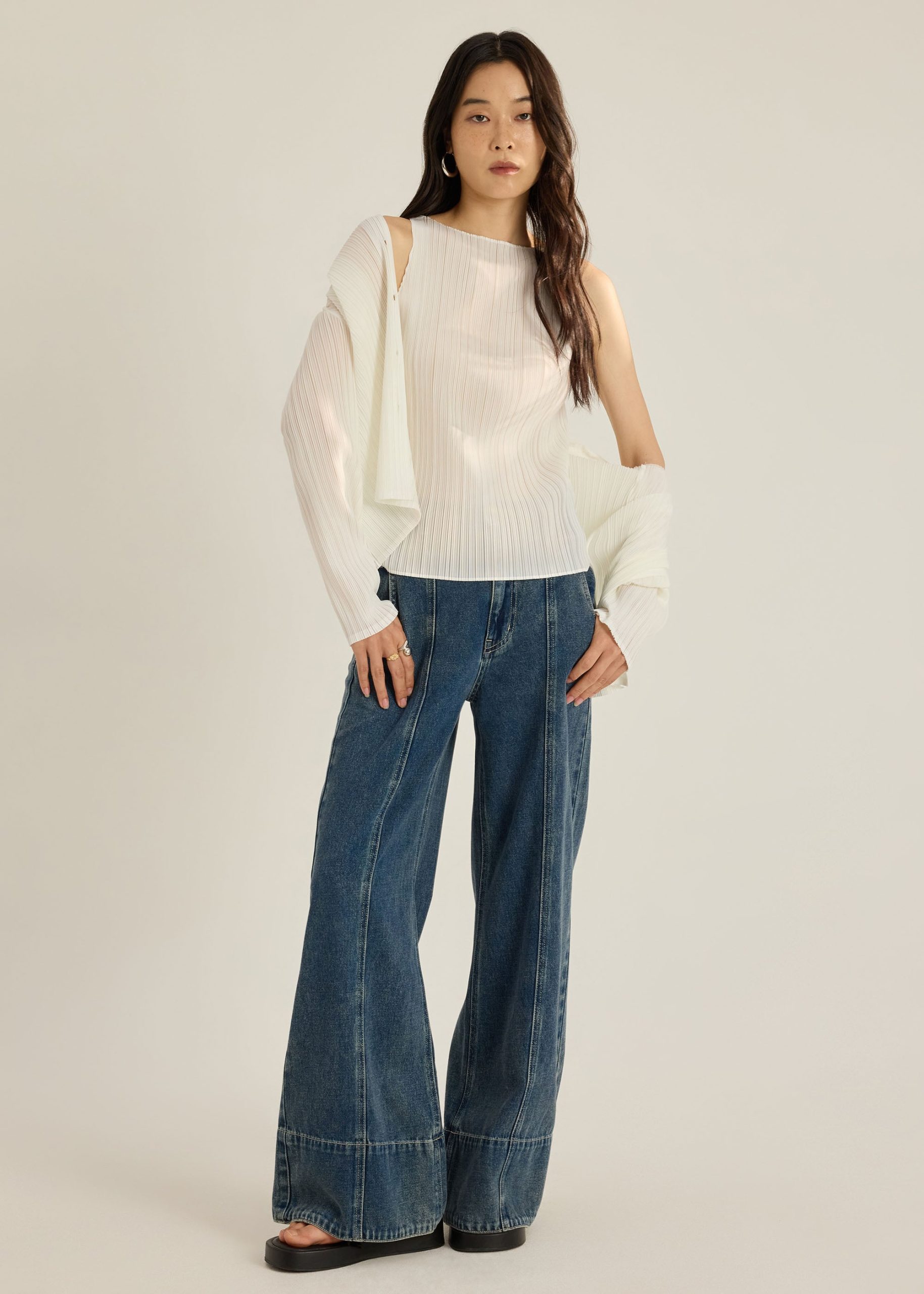 Sora Multi-way Plissé Tank - Image 6