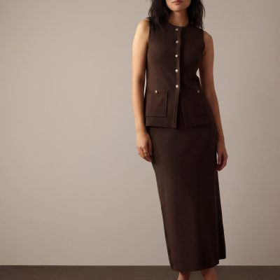 Ayami Knit A-line Midaxi Skirt