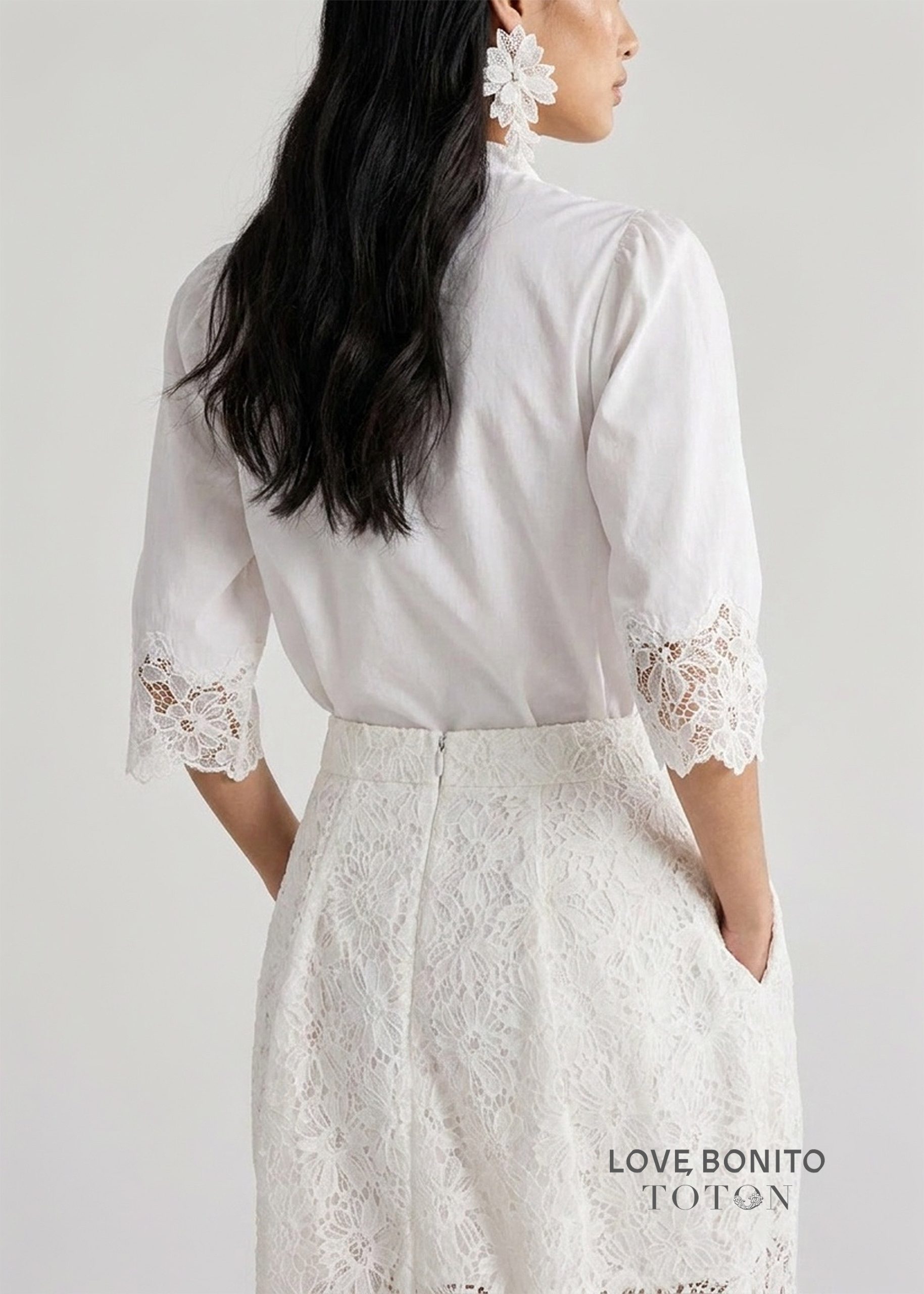 Love, Bonito x TOTON Lace Cocoon Skirt - Image 14