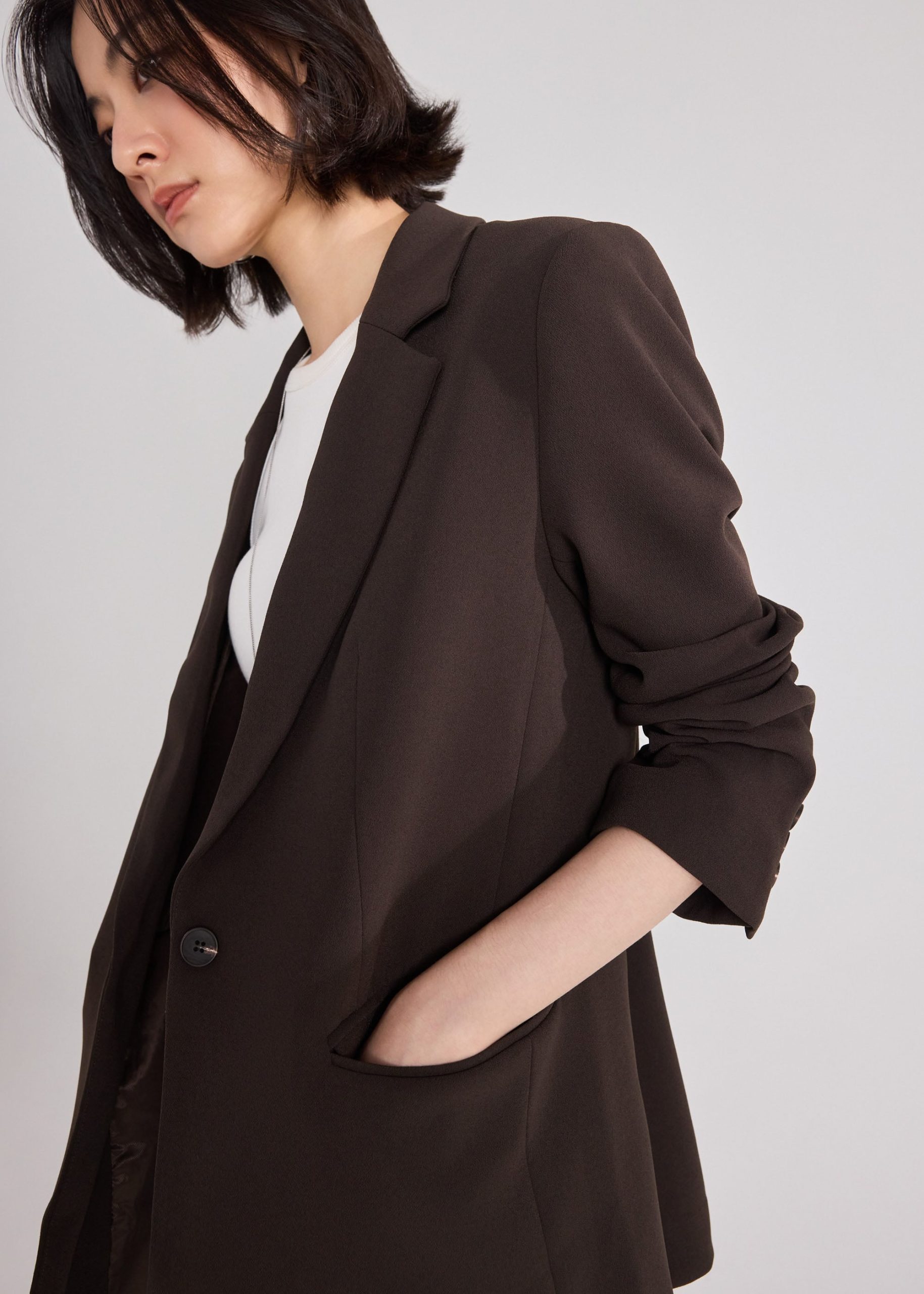 Rachel RuchedReady® Crepe Blazer - Image 5