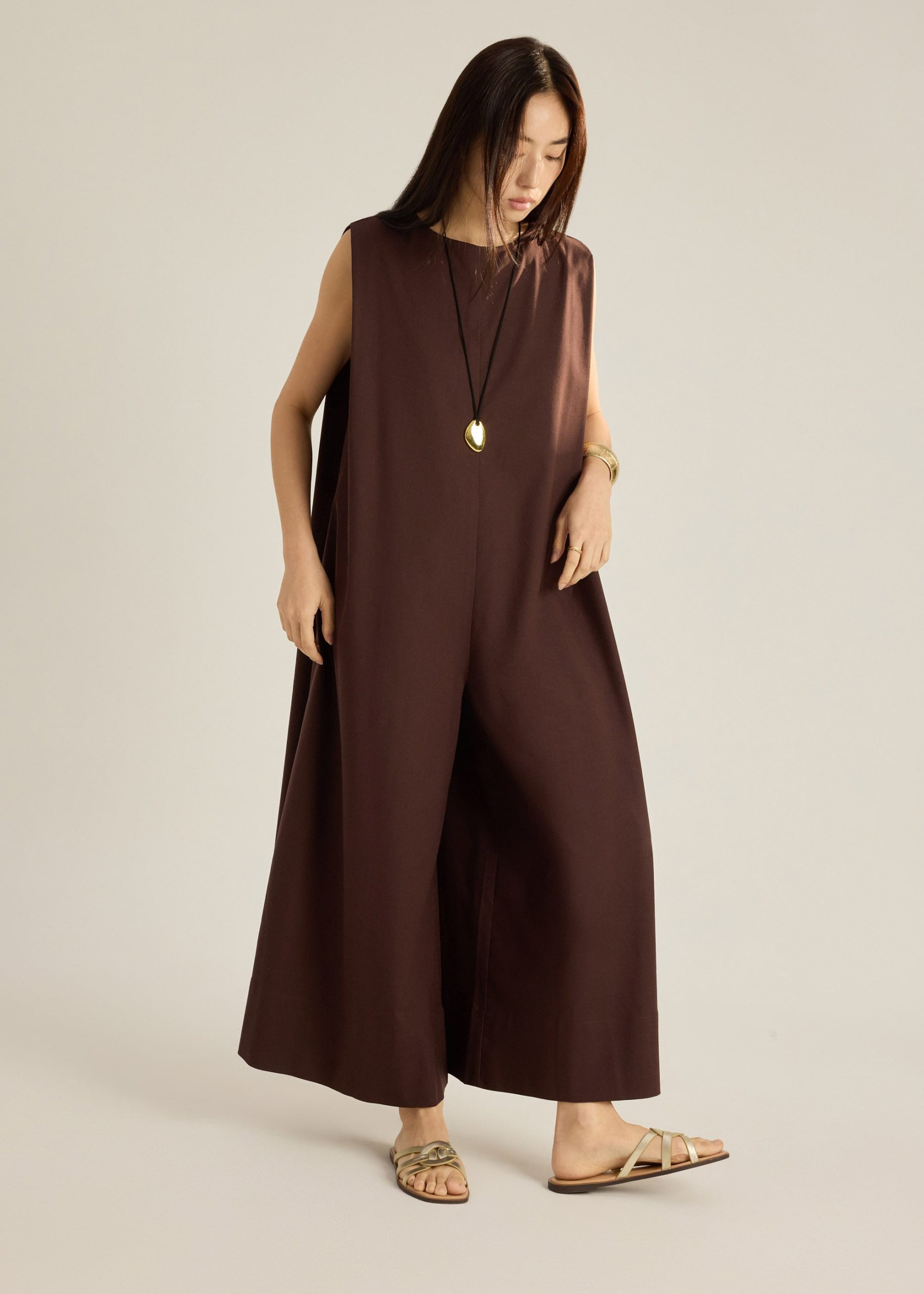 Linen Wide Leg Jumpsuit