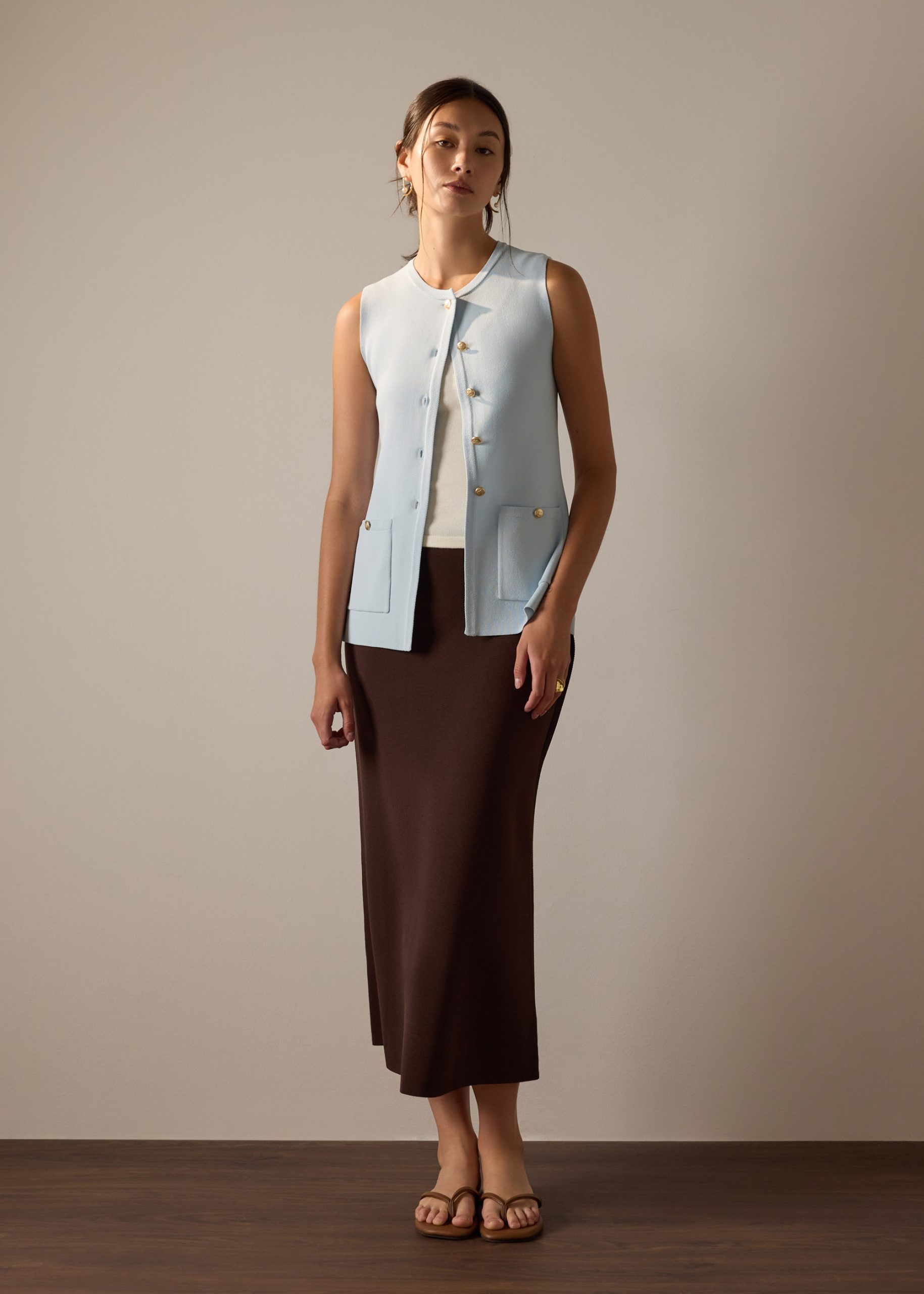 Ayami Knit A-line Midaxi Skirt - Image 13
