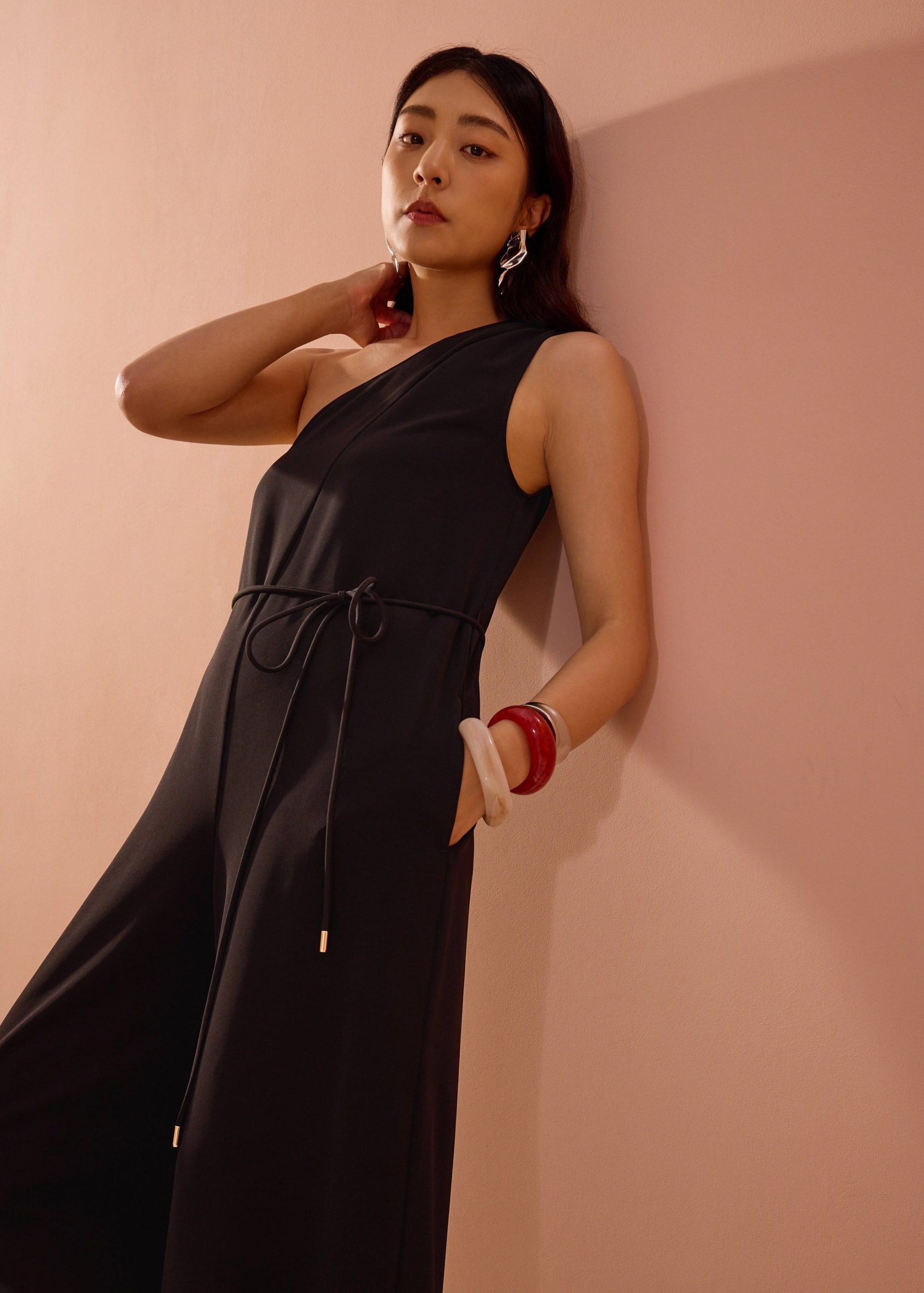Leggy??Kanda Asymmetric Flare Jumpsuit - Image 7