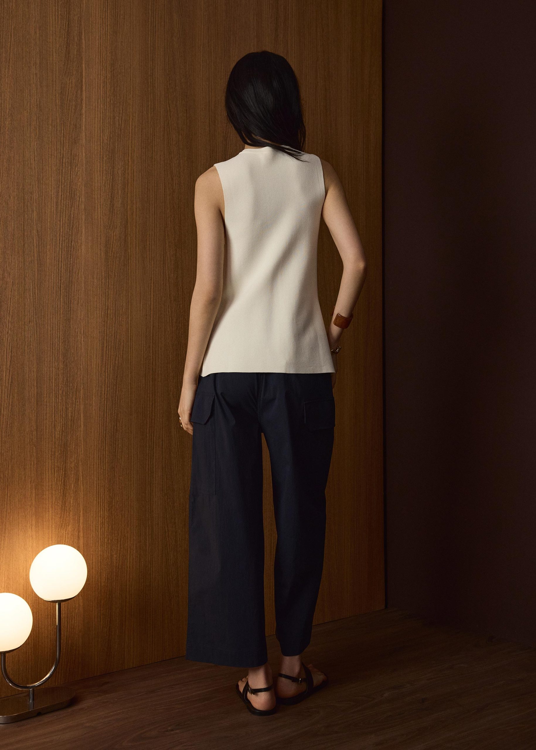 Ayami Knit Fitted Vest - Image 7