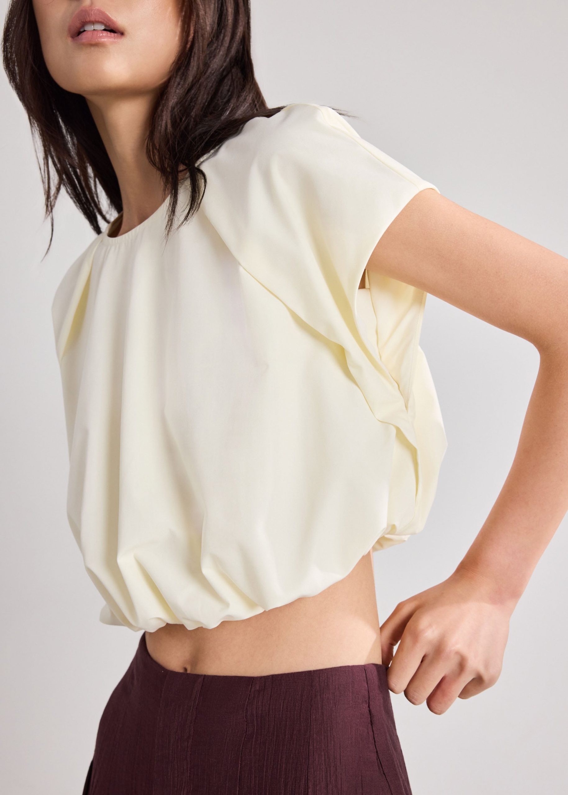 Poplin Balloon Crop Top - Image 6
