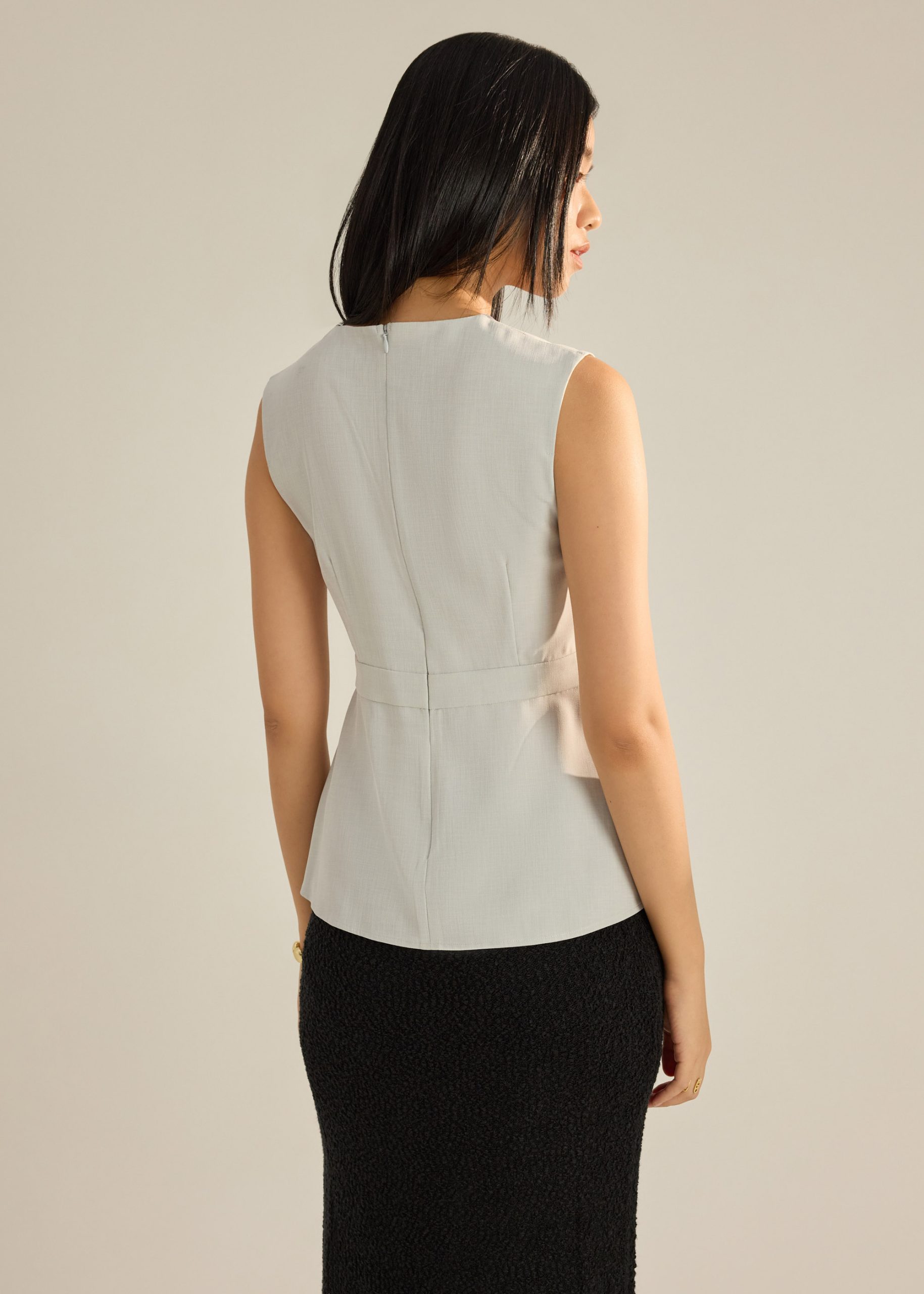 Alicia Melange Peplum Top - Image 12