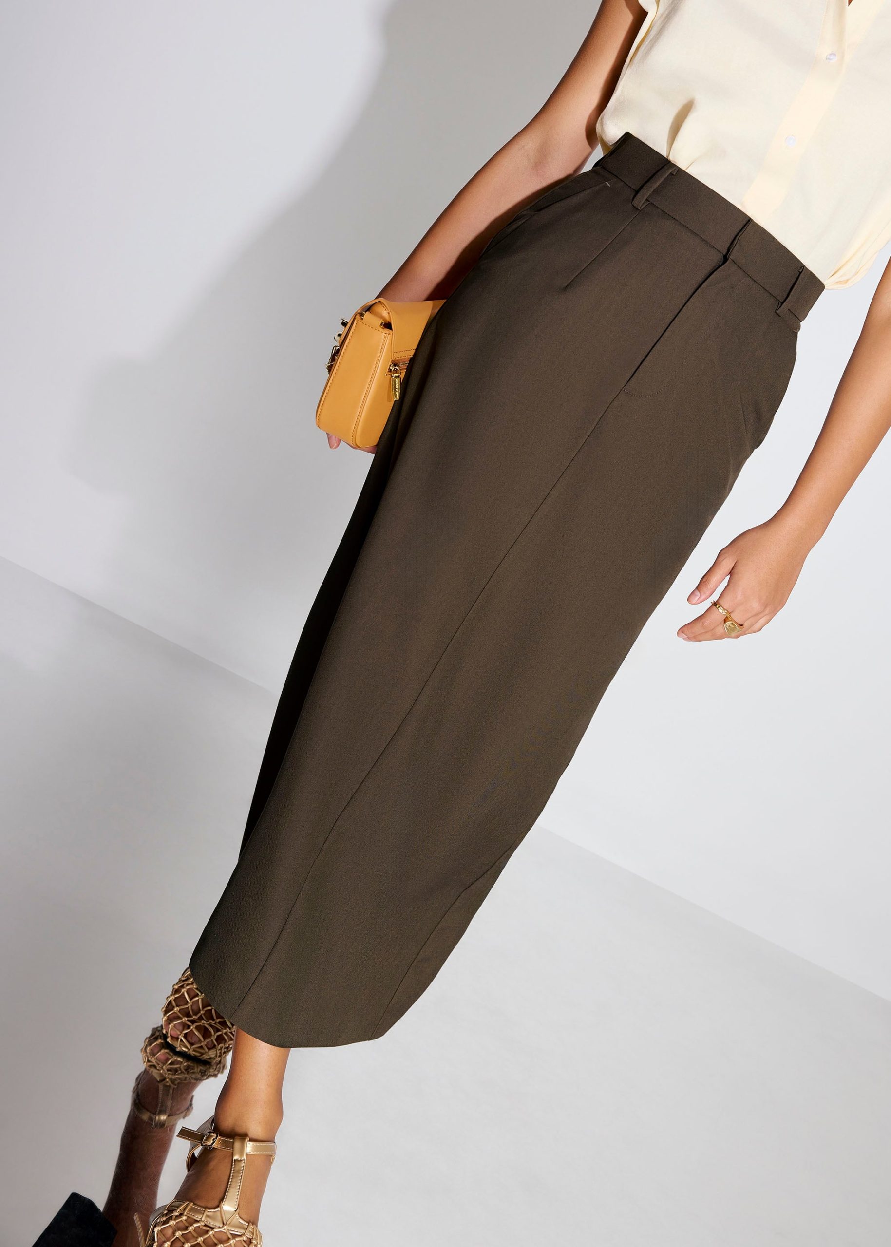 Pevita Tailored Column Maxi Skirt - Image 7