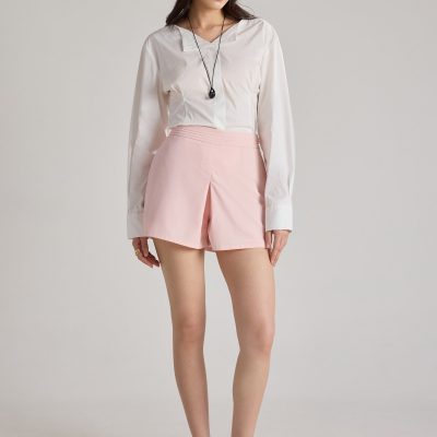Pintuck A-line Shorts