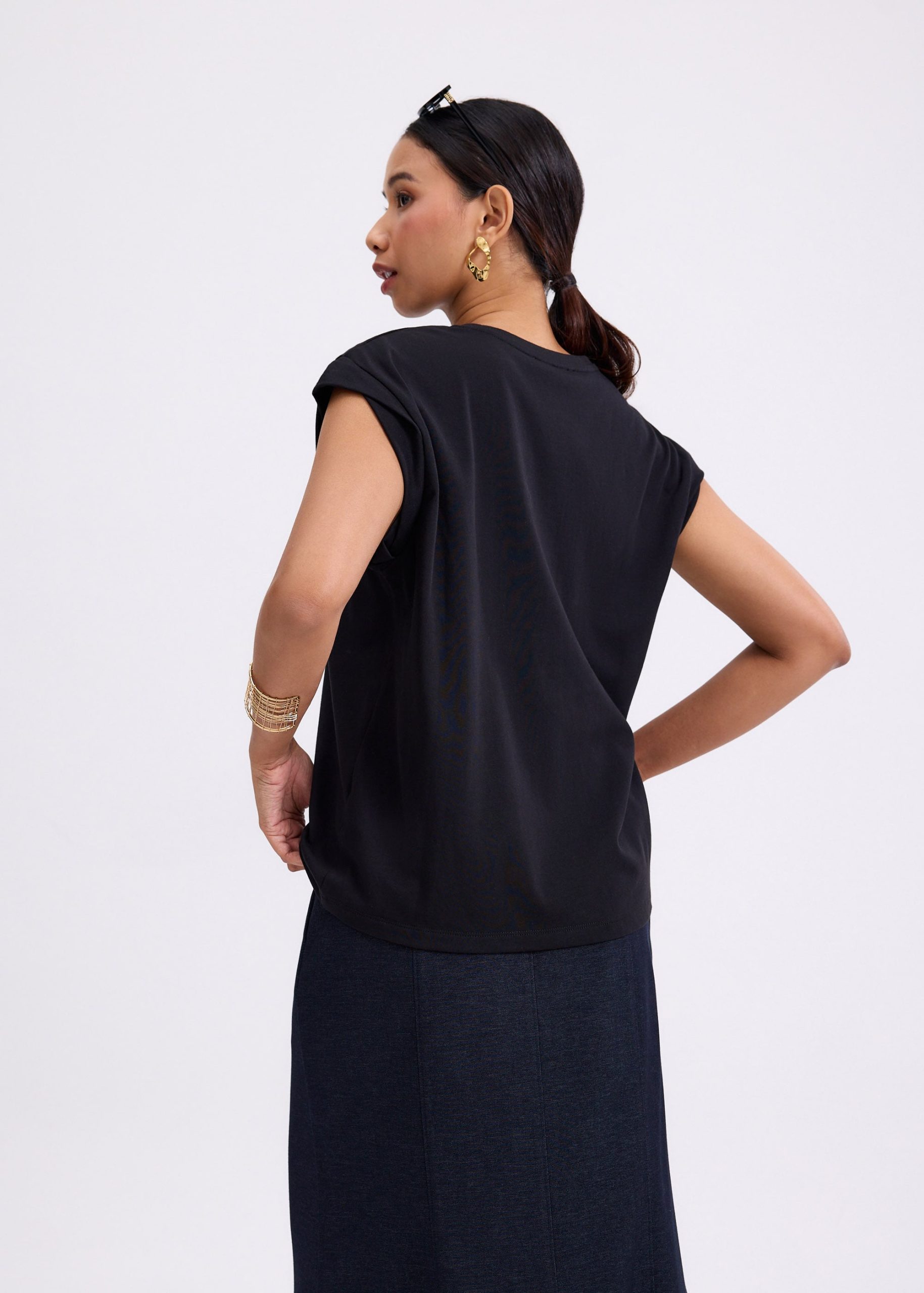 Gia Relaxed Jersey Muscle Tee - Image 4