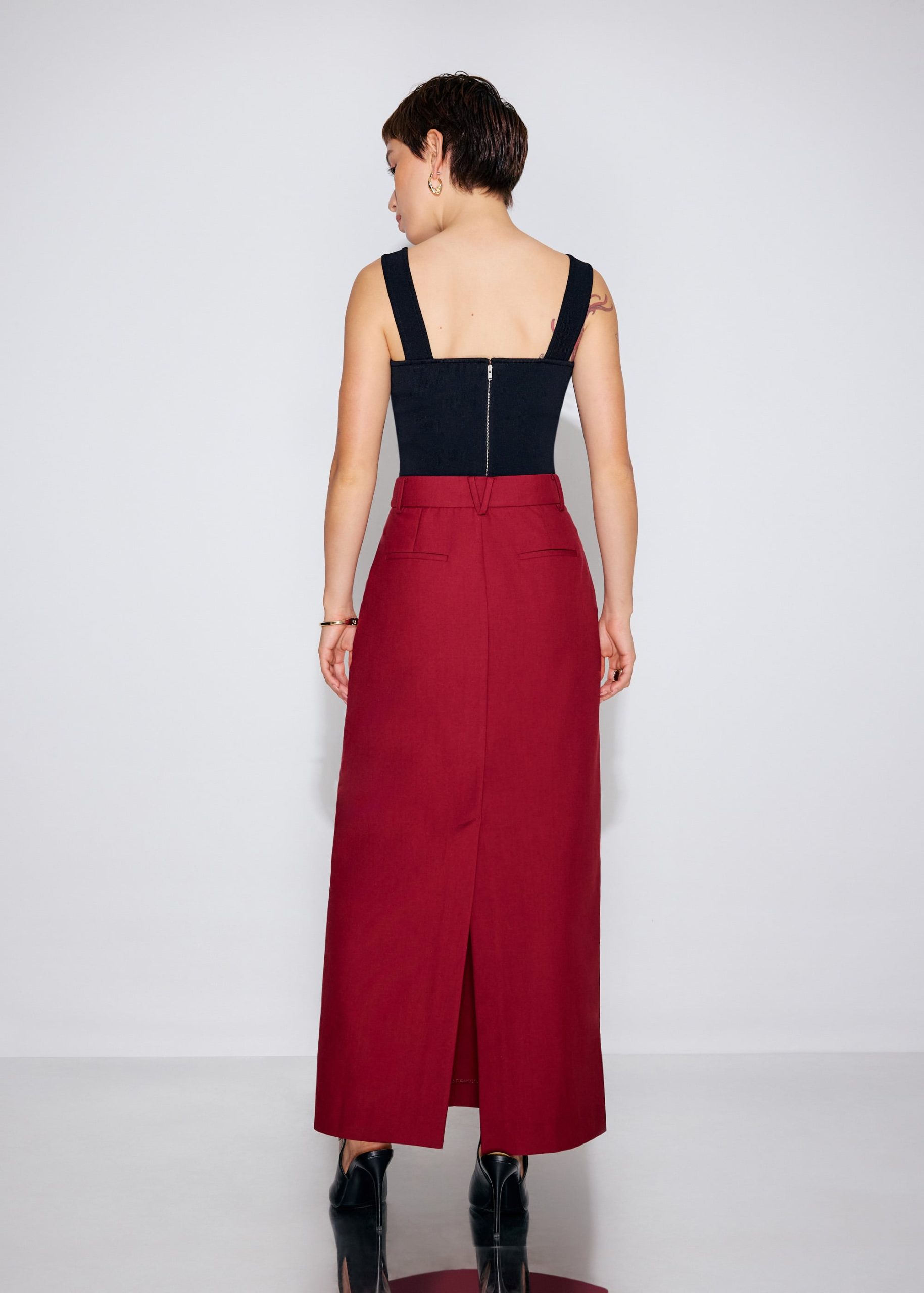 Pevita Tailored Column Maxi Skirt - Image 6