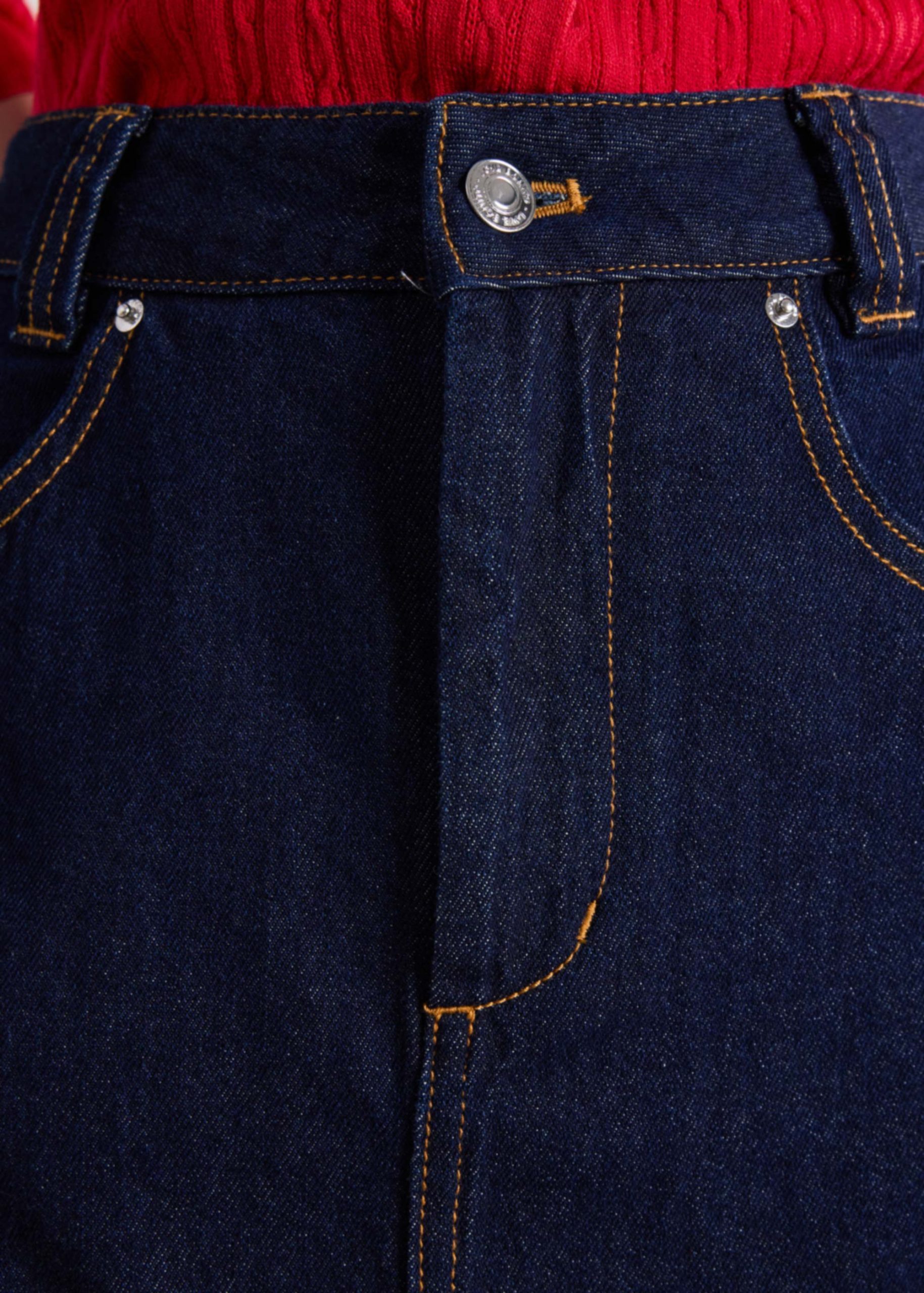 Raw Hem Denim Skirt - Image 7
