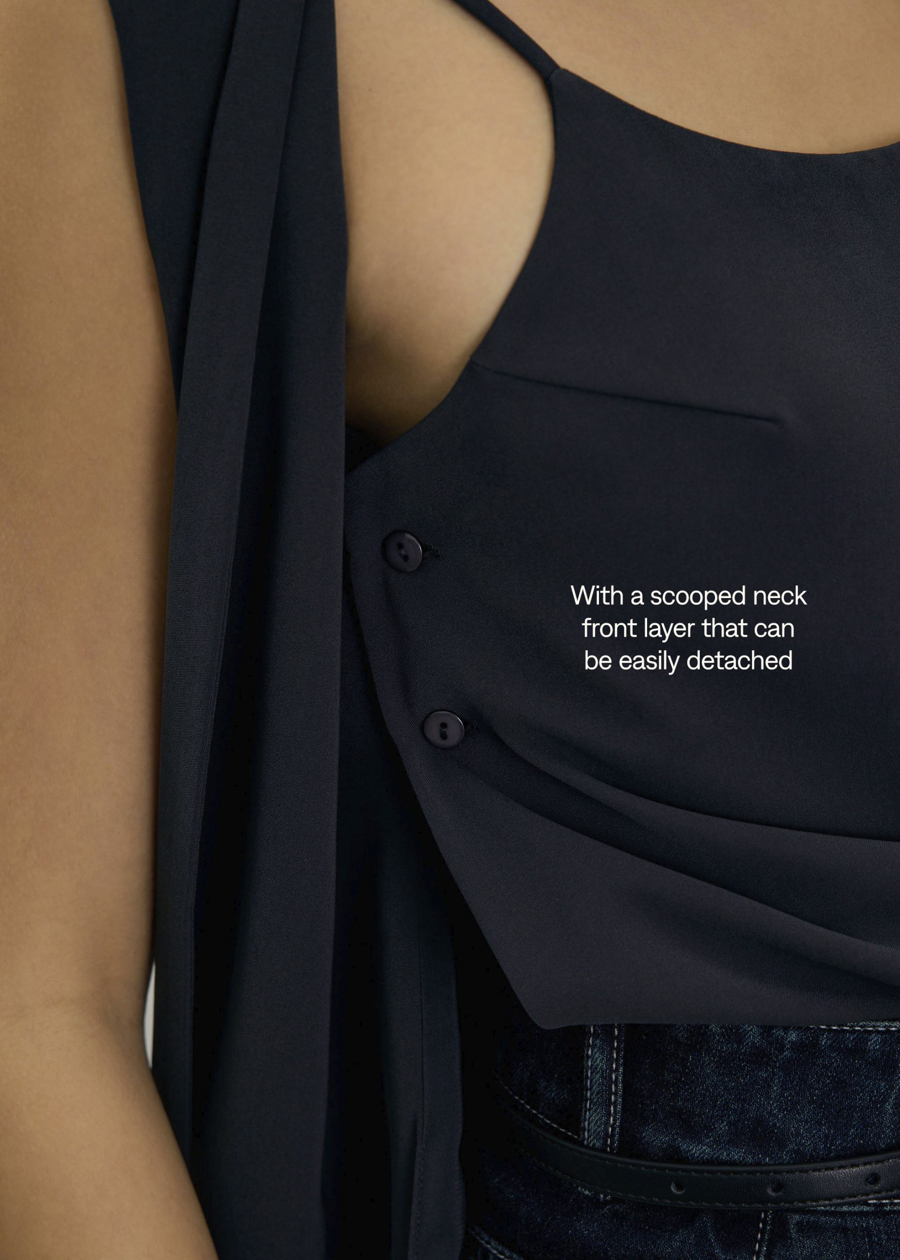 Moira Detachable Tailored Vest Top - Image 4