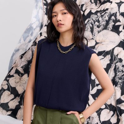 Gracie Knit Round Neck Tank Top