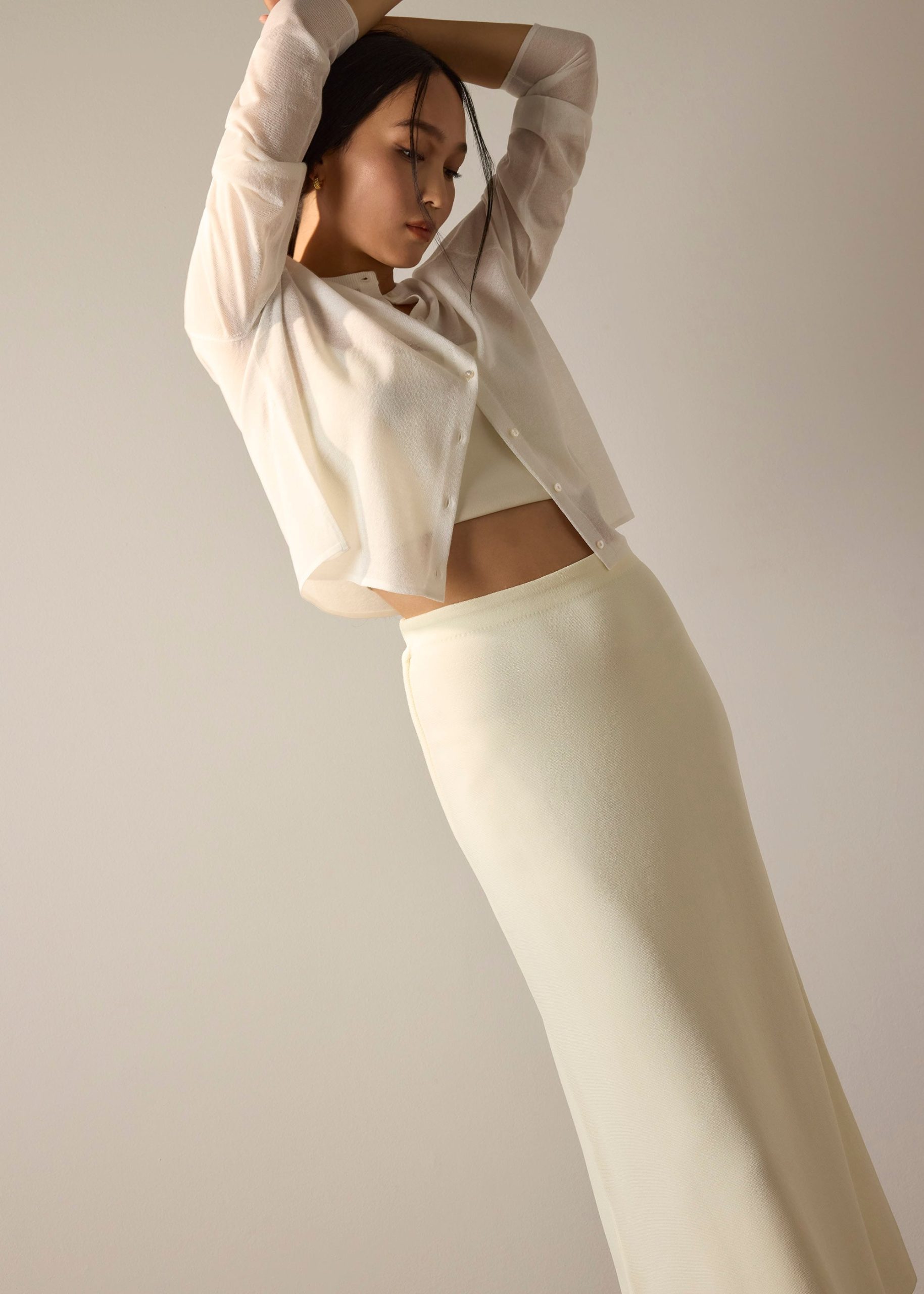 Ayami Knit A-line Midaxi Skirt - Image 3