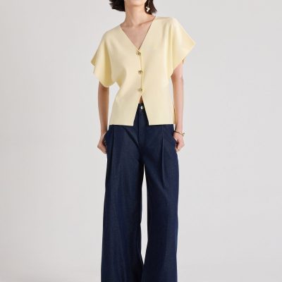 Amrita Knit V-neck Top