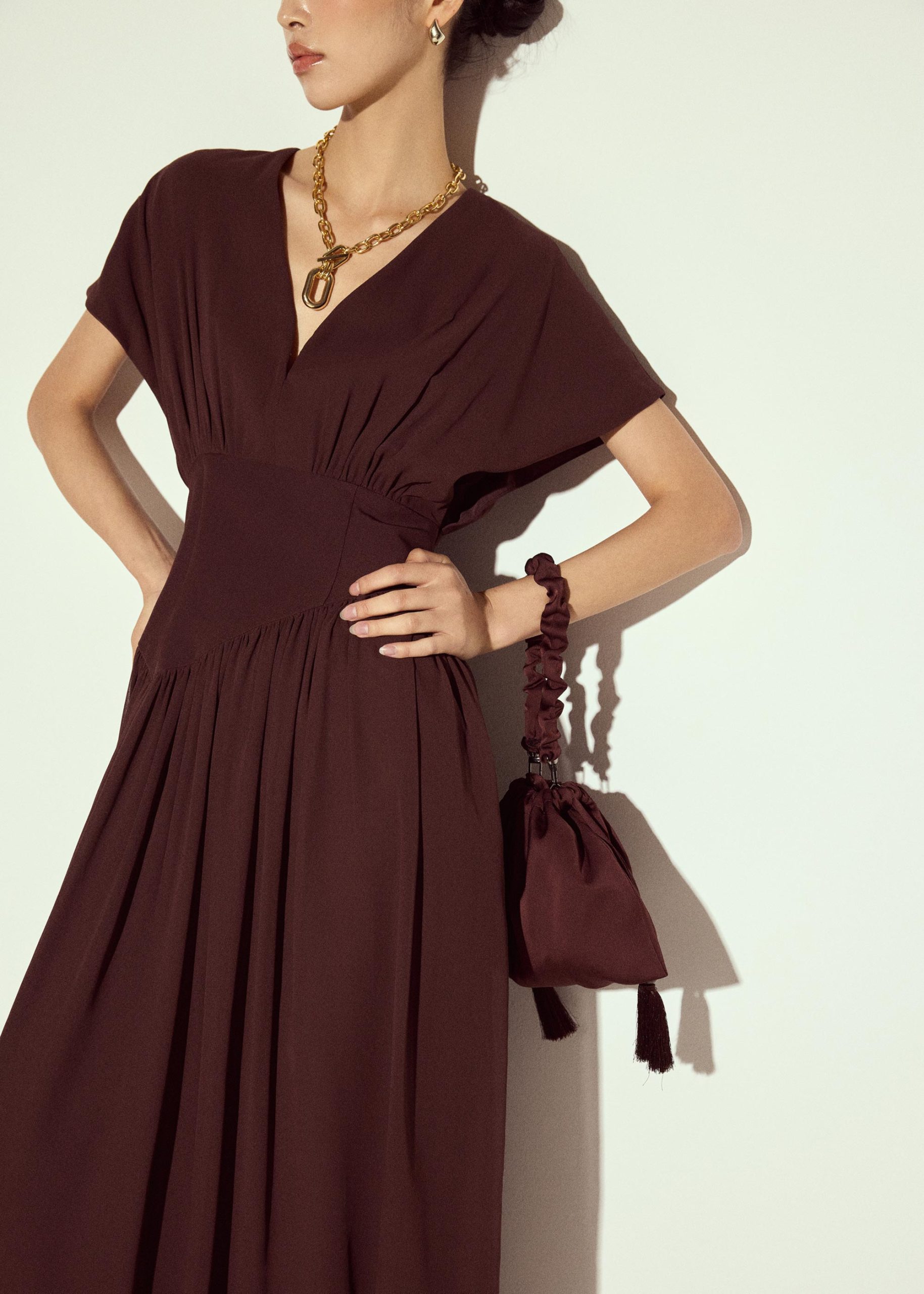 Chiffon Pleated Dress - Image 25