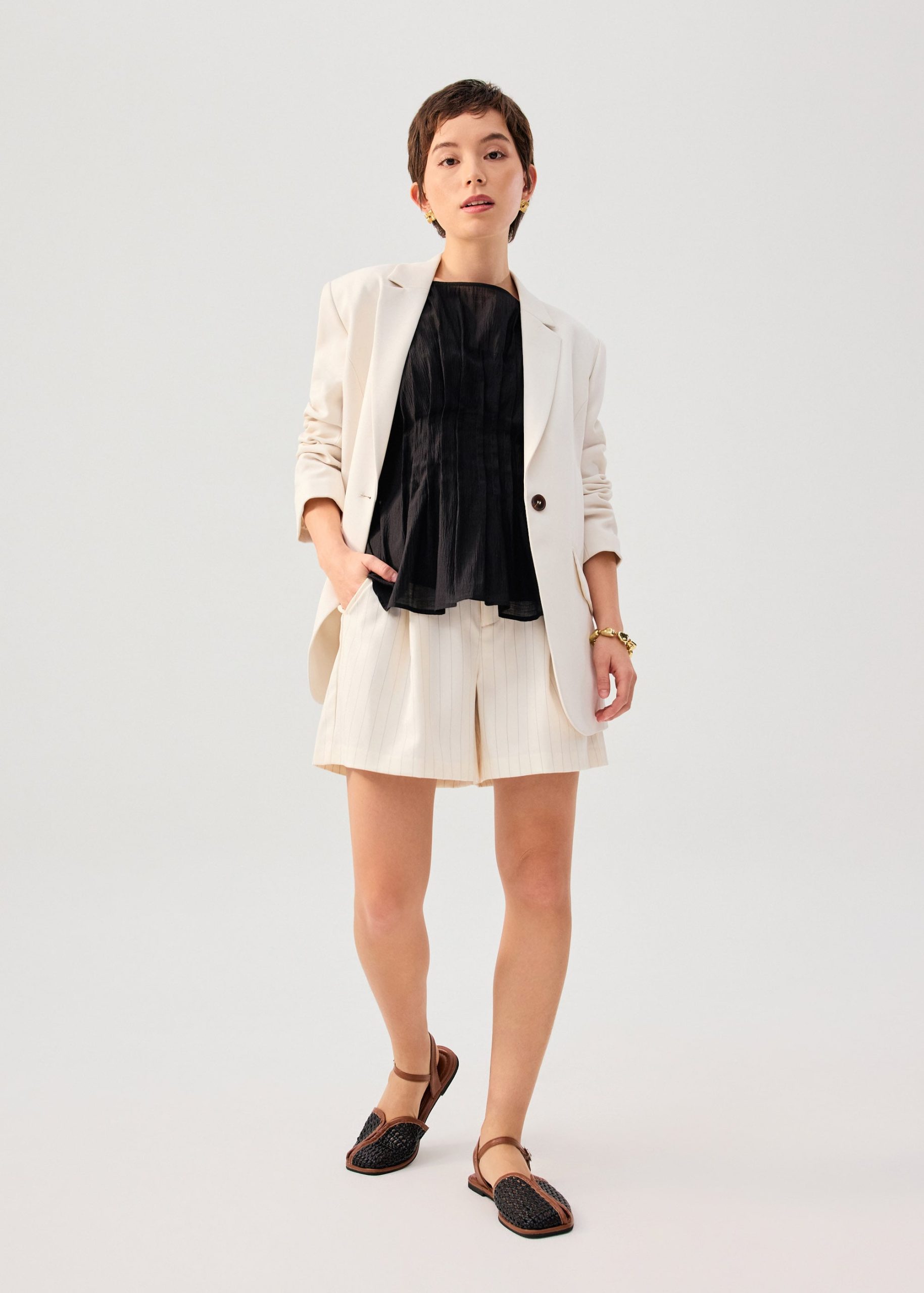 Camille Pintuck Boat Neck Top - Image 6