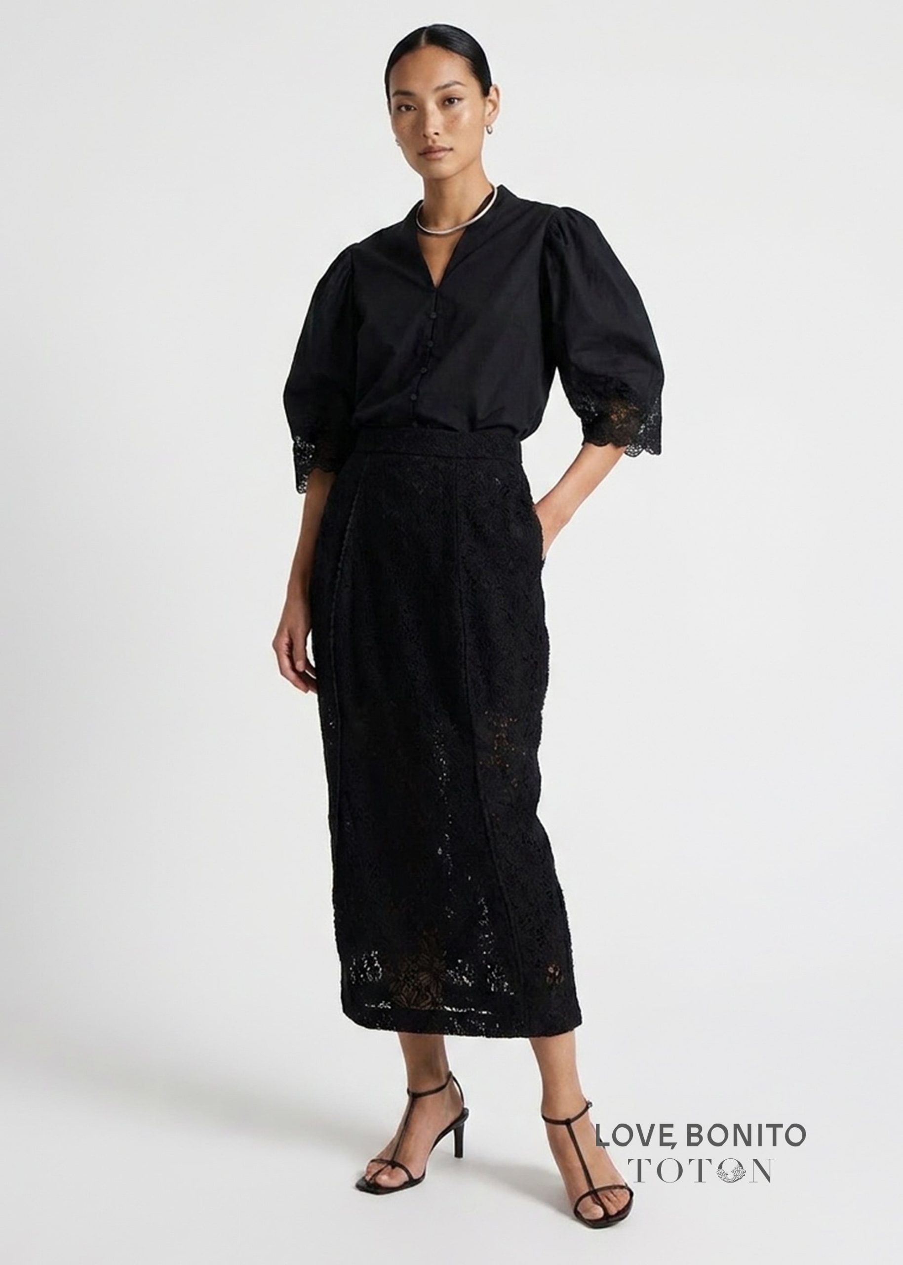 Love, Bonito x TOTON Lace Cocoon Skirt - Image 2