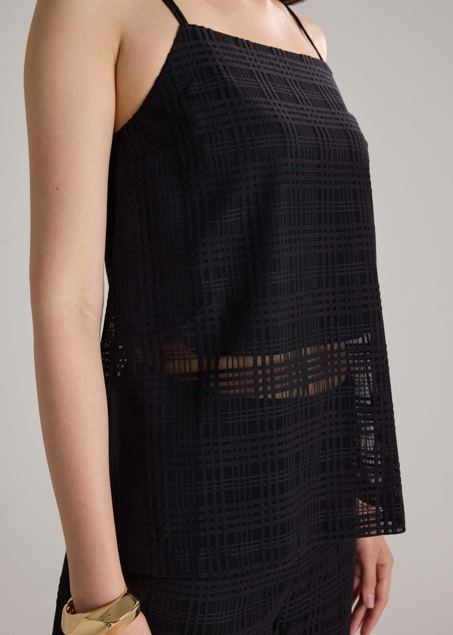 Sheer Check Camisole - Image 6