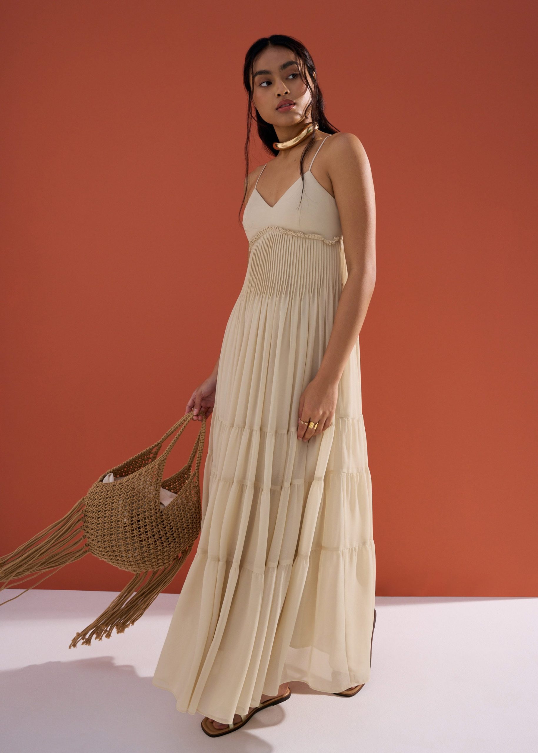 BraFree by LB Sheer Fit & Flare Floor Length Dress - Image 14