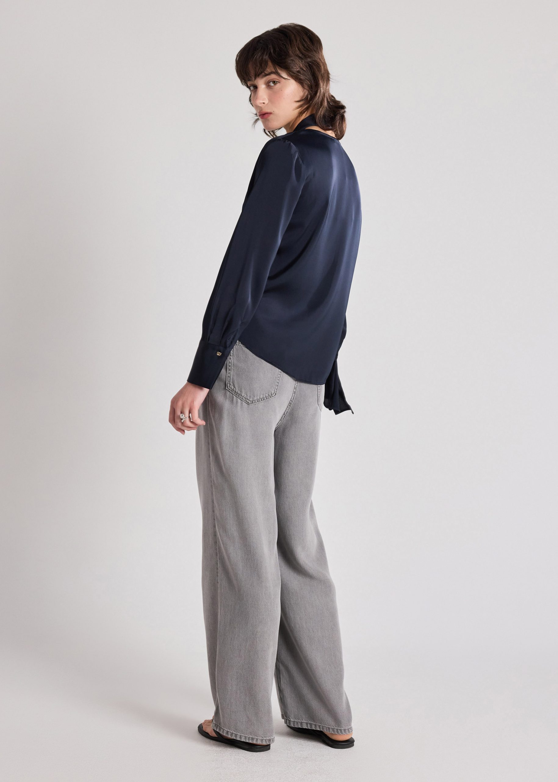 RuchedReady® Multi-way Satin Shirt - Image 11