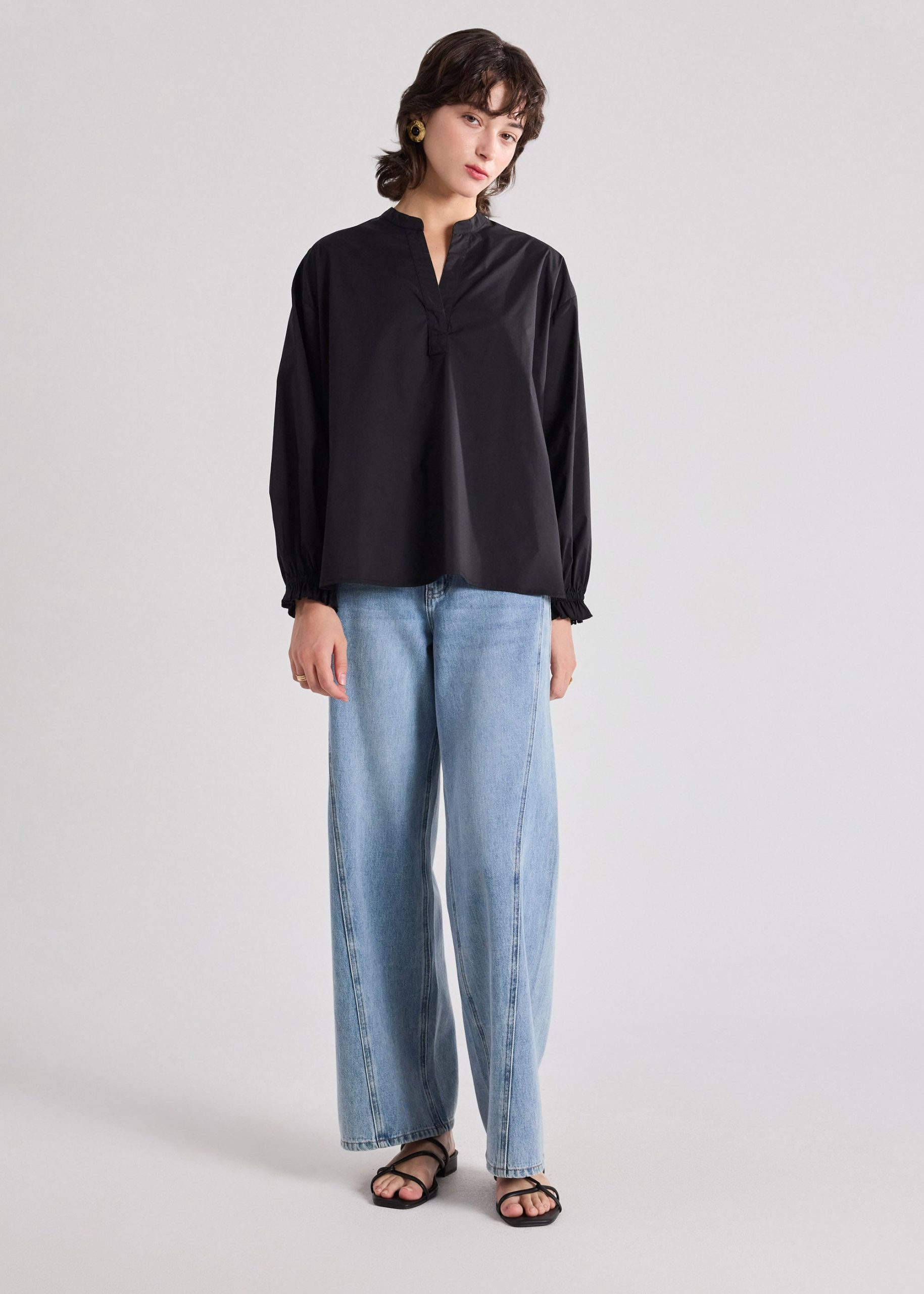 Oversized Puff Sleeve Shirt - Image 2