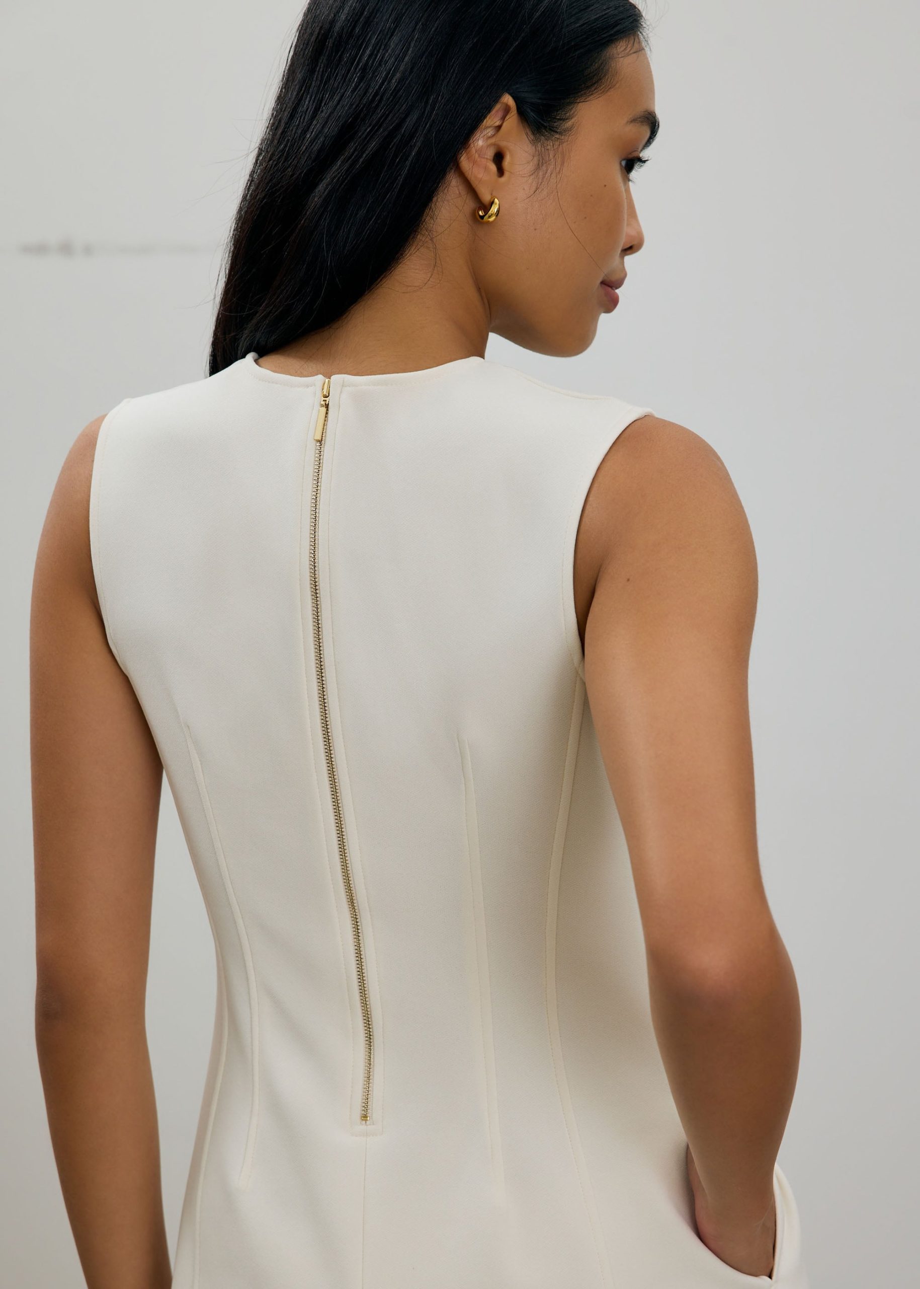 Hera Classic Panelled A-line Mini Dress - Image 15
