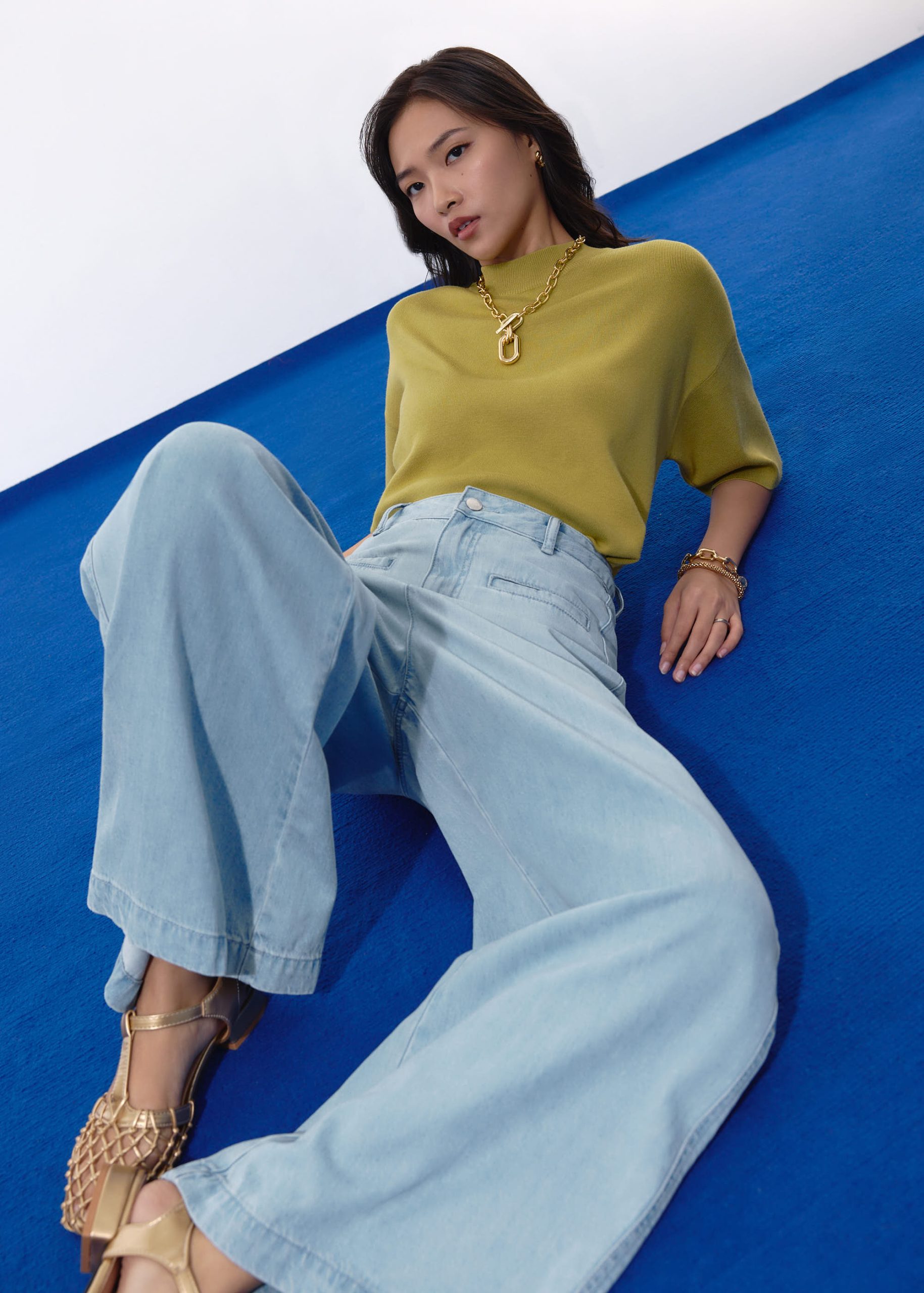 Leggy??Denim High Waist Wide Leg Jeans - Image 8