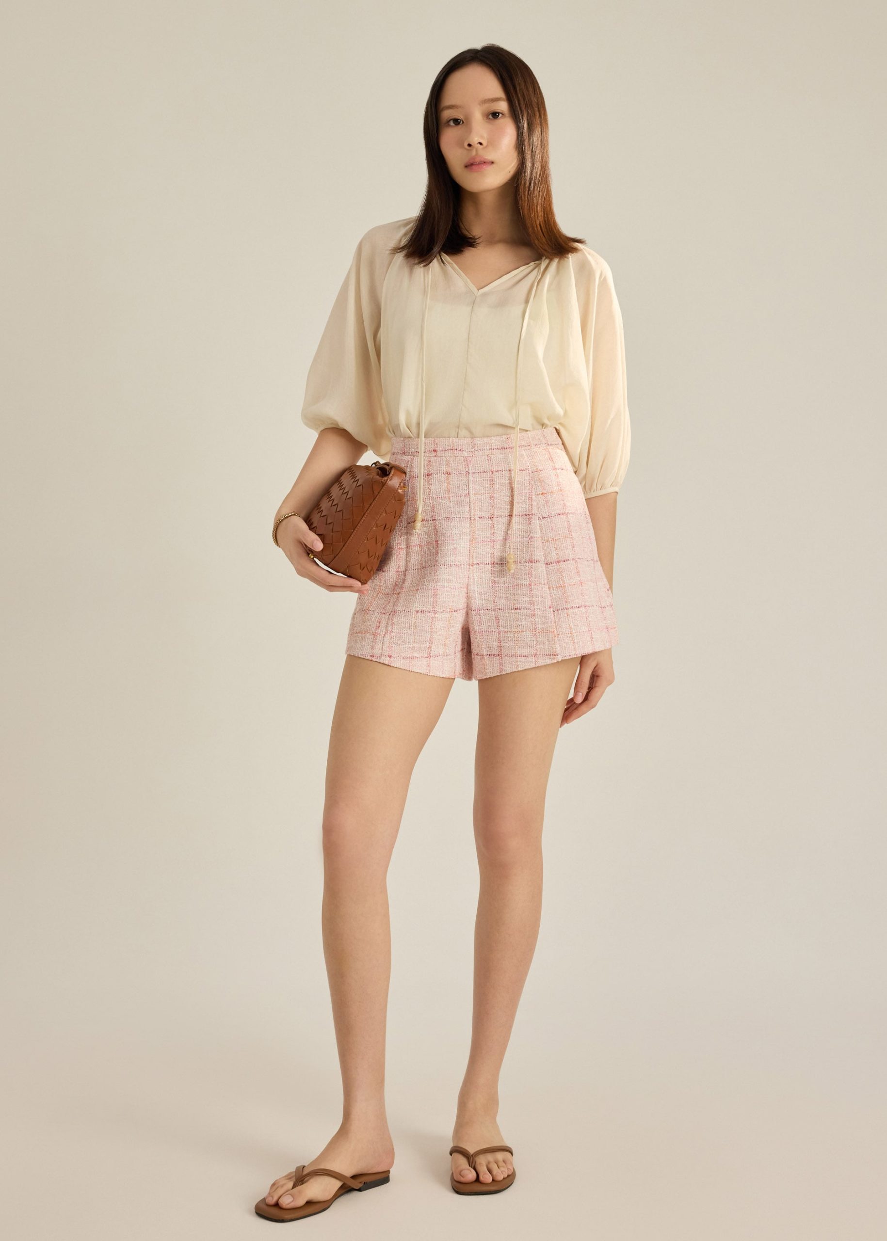 Tweed A-Line Shorts