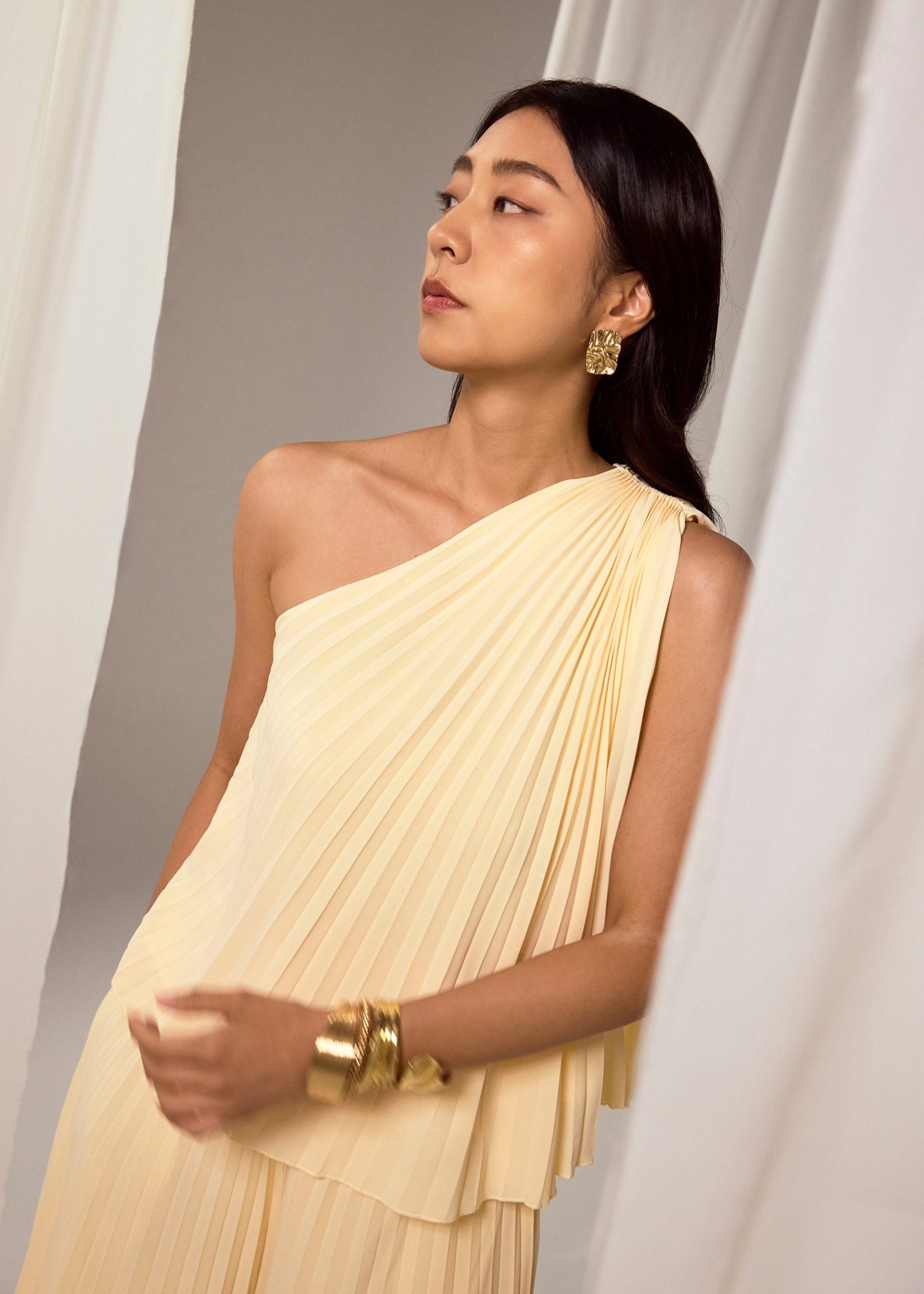 Wei Sunray Pleated Toga Top - Image 16