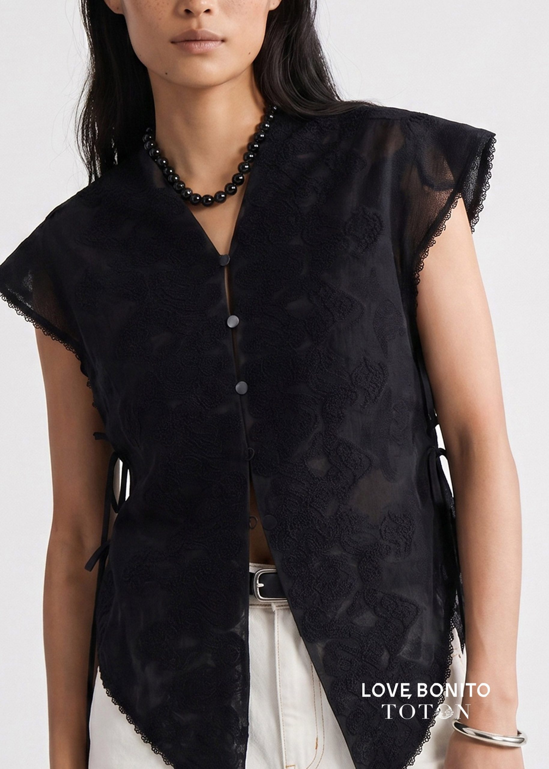 Love, Bonito x TOTON Lace Kebaya Vest - Image 5