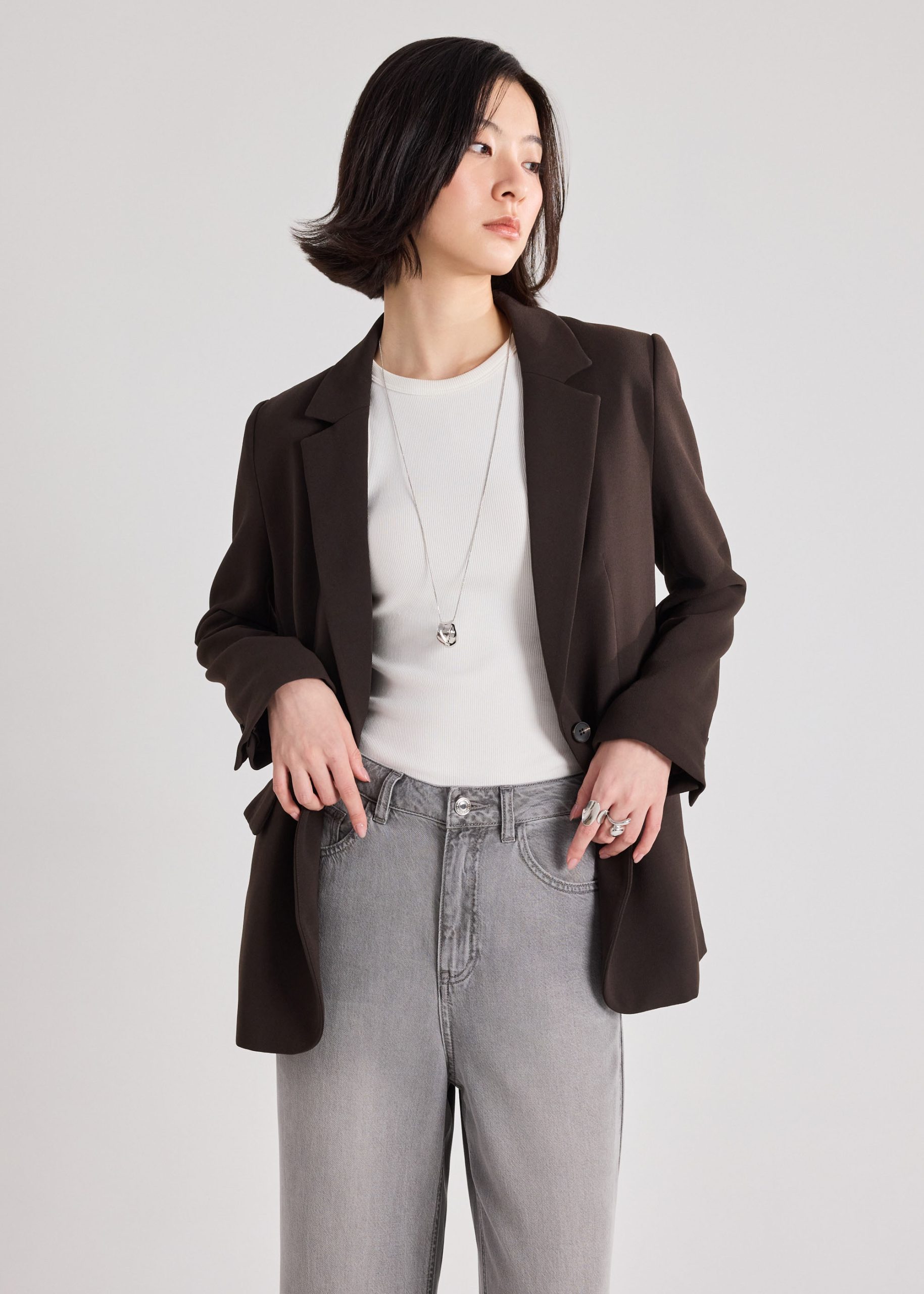 Rachel RuchedReady® Crepe Blazer - Image 3