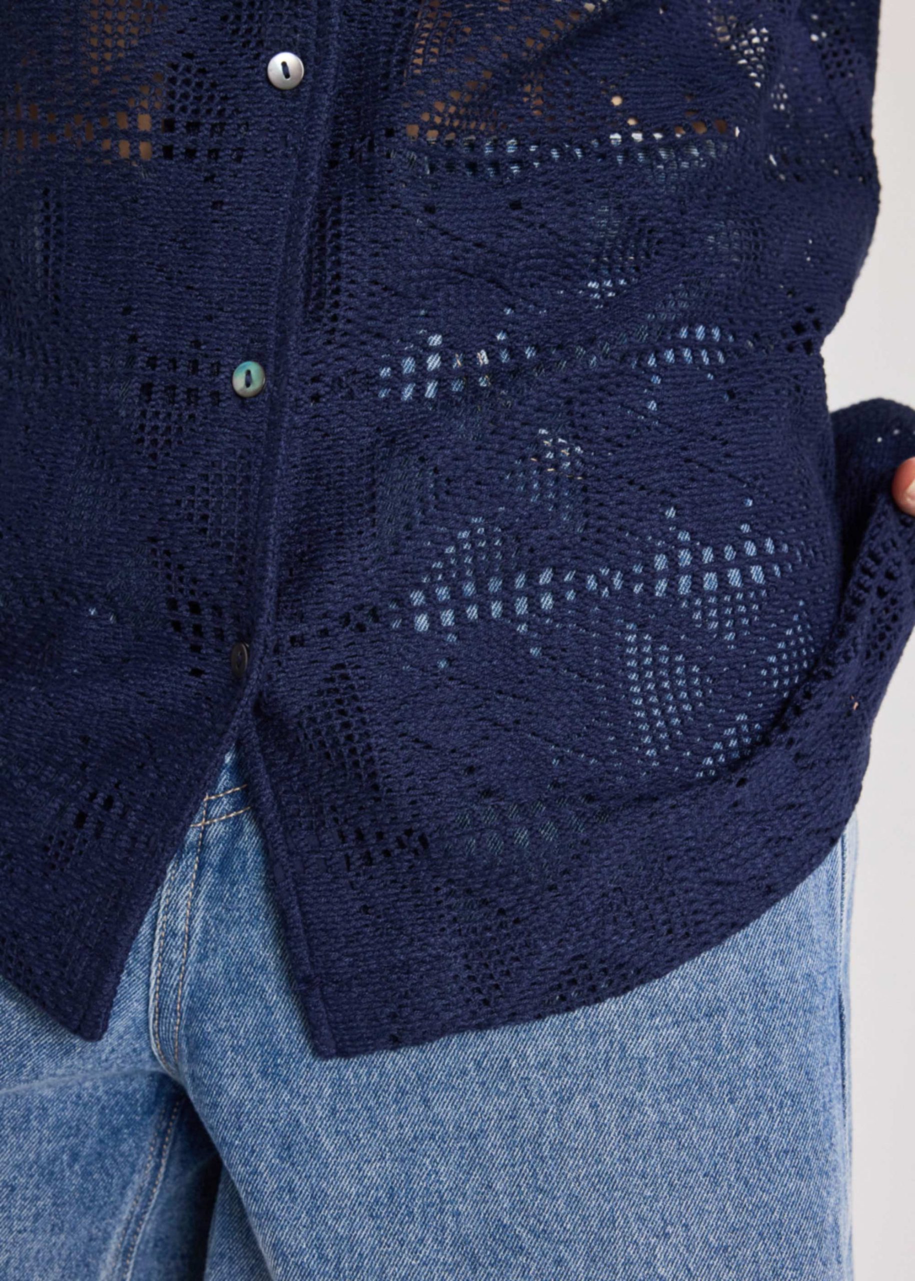 Crochet Relaxed Shirt - Image 8