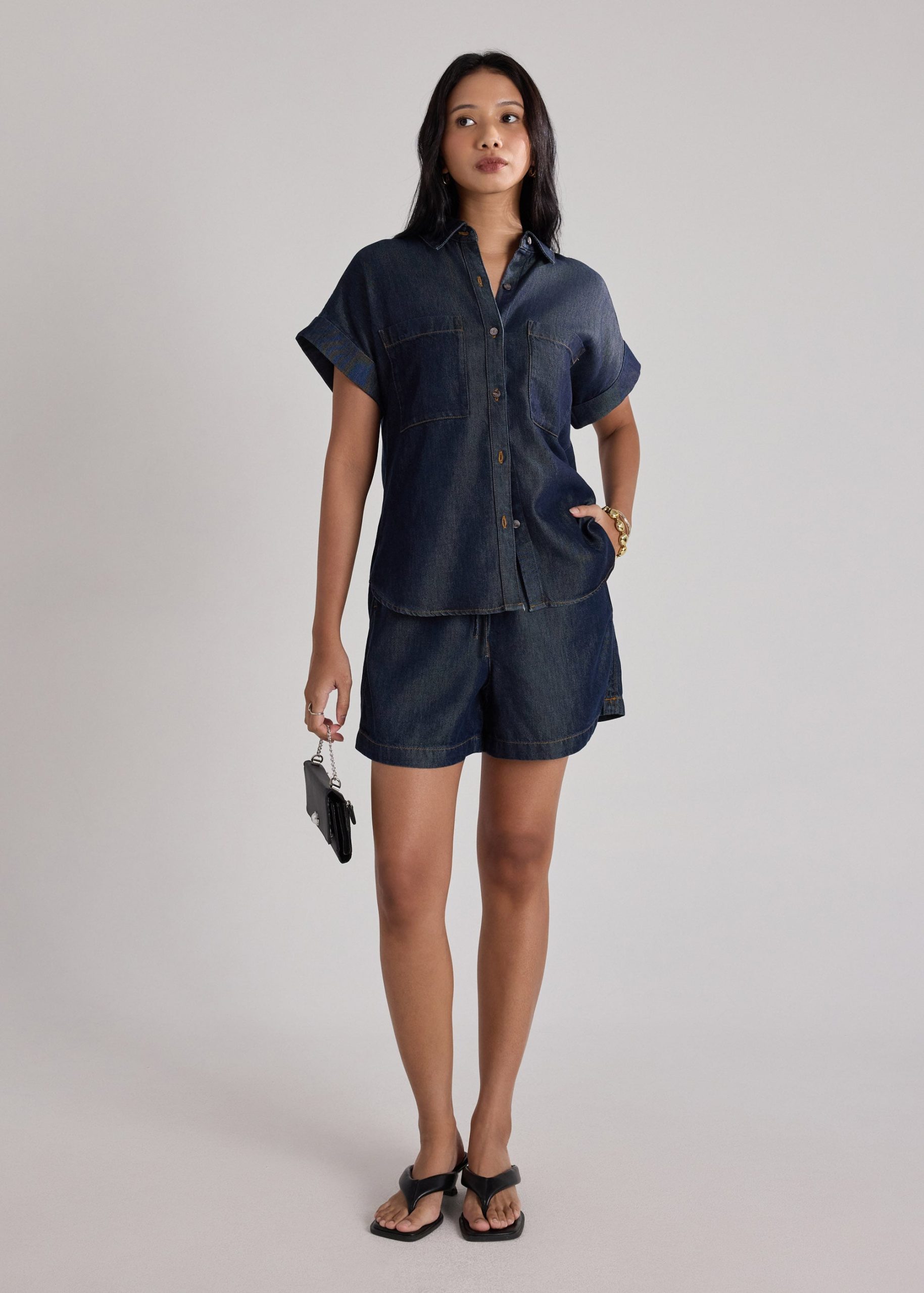 Winnie Lyocell Chambray Relaxed Shirt - Image 2