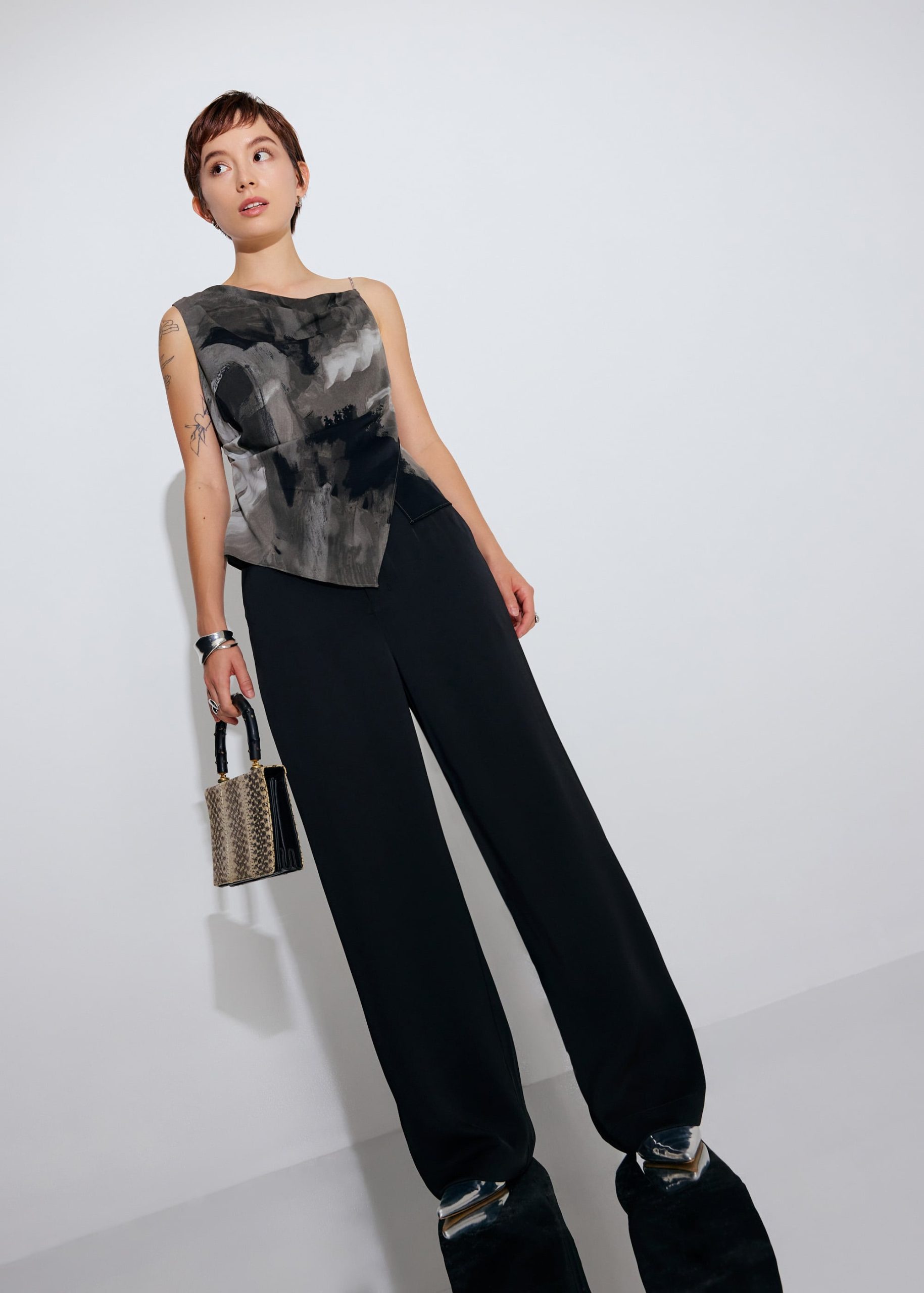 Asymmetric Satin Top - Image 18