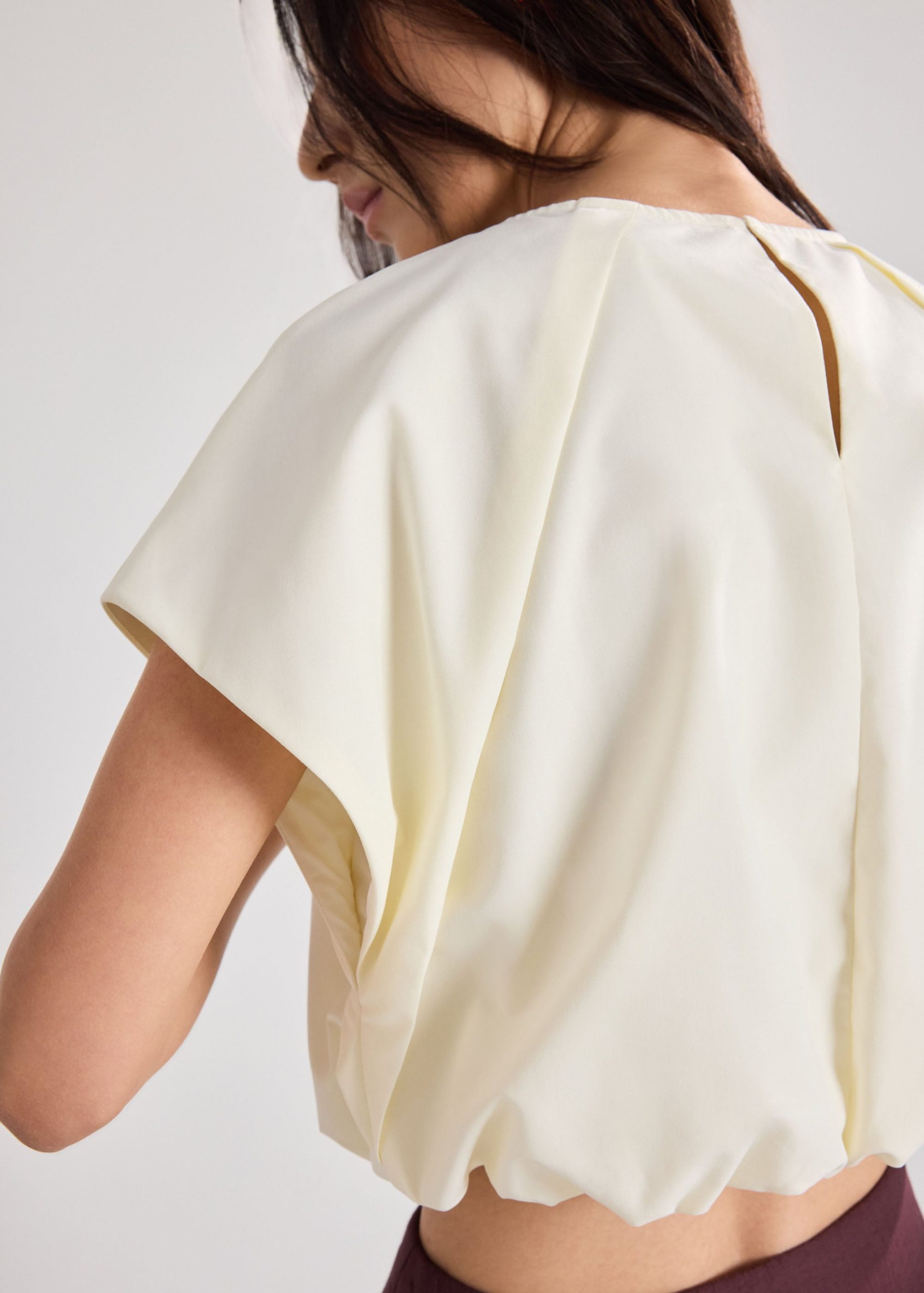 Poplin Balloon Crop Top - Image 7