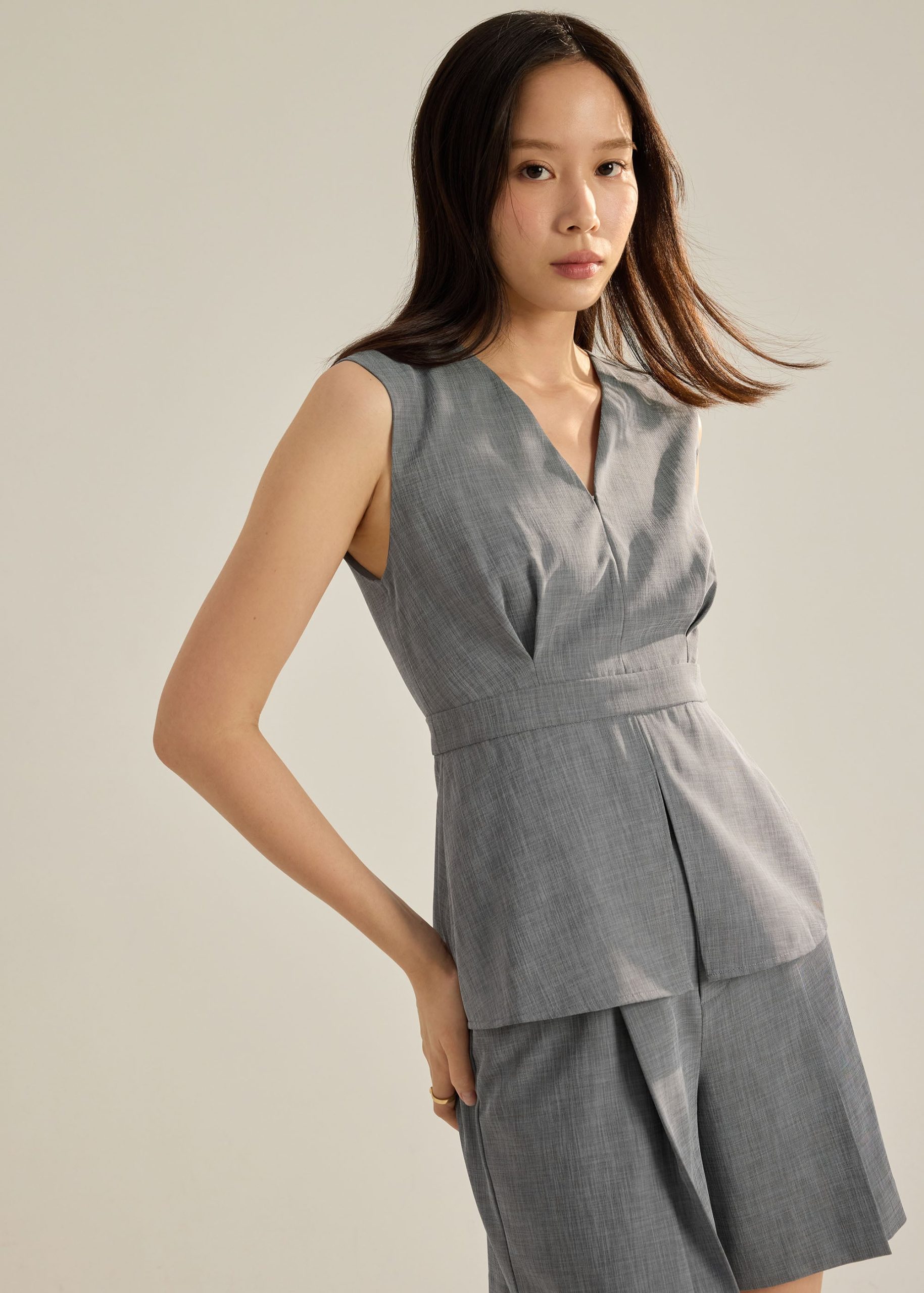 Alicia Melange Peplum Top - Image 19