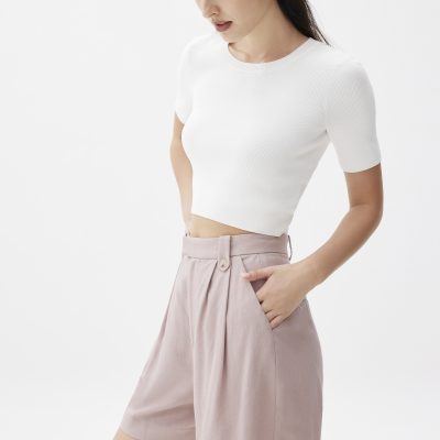 Linen A-line Shorts