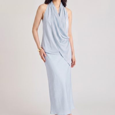 Satin Bias Cut Skirt