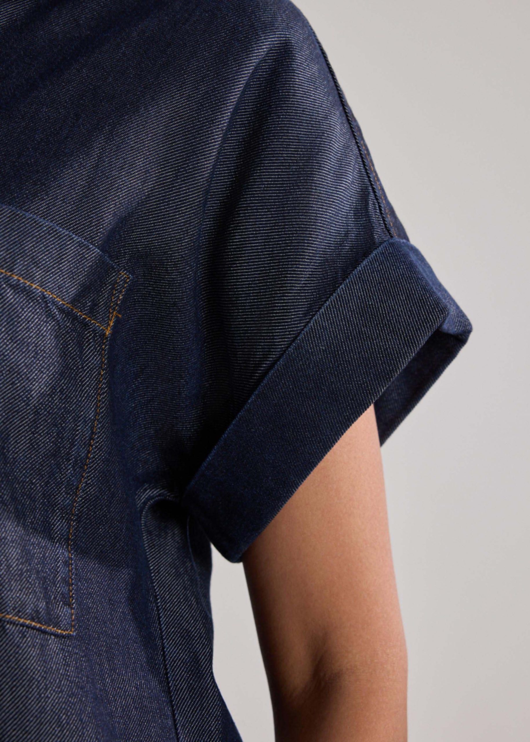 Winnie Lyocell Chambray Relaxed Shirt - Image 7