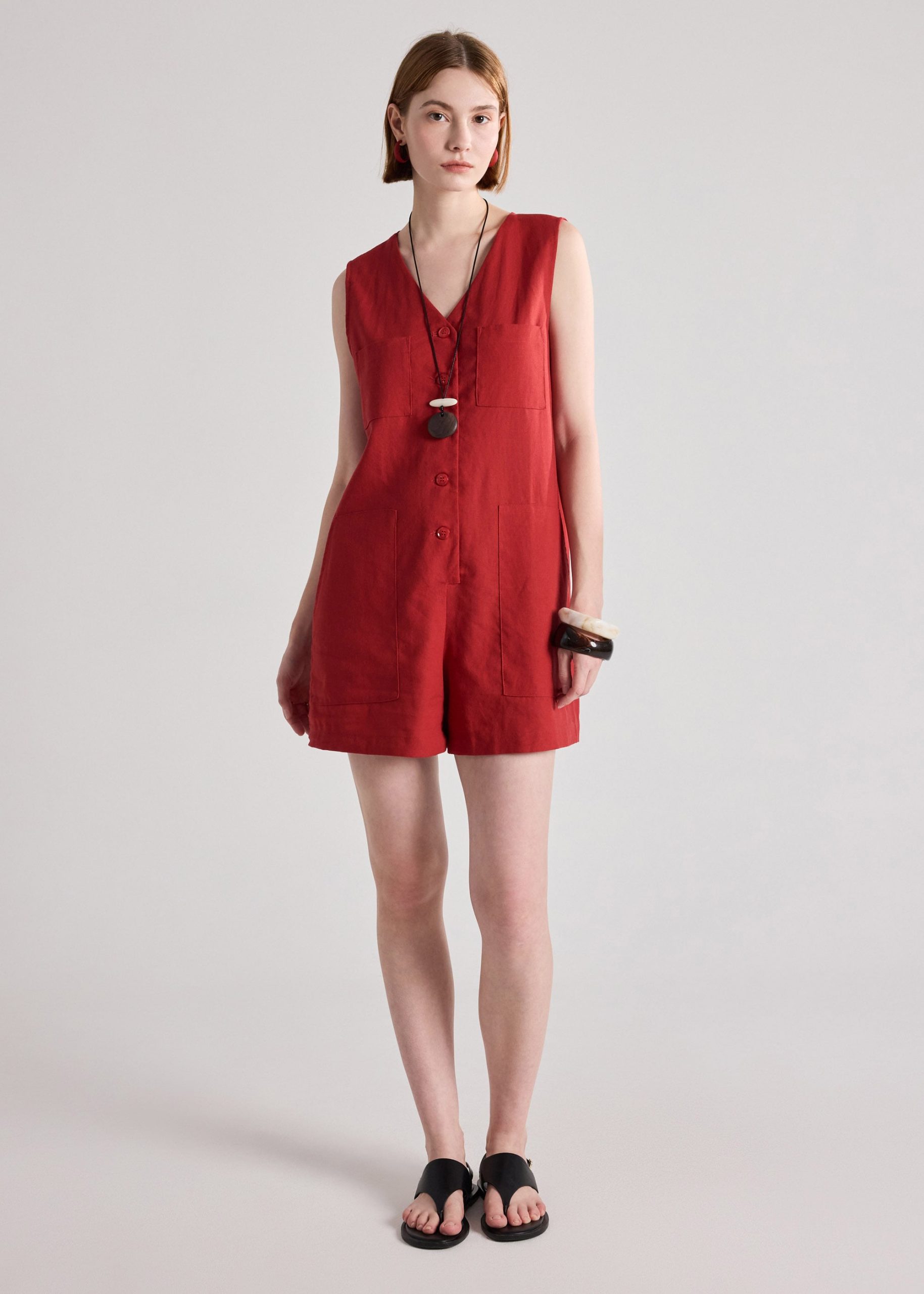 Patch Pocket Romper