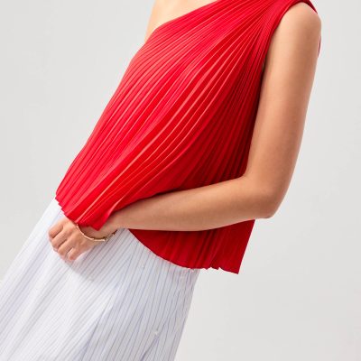 Wei Sunray Pleated Toga Top