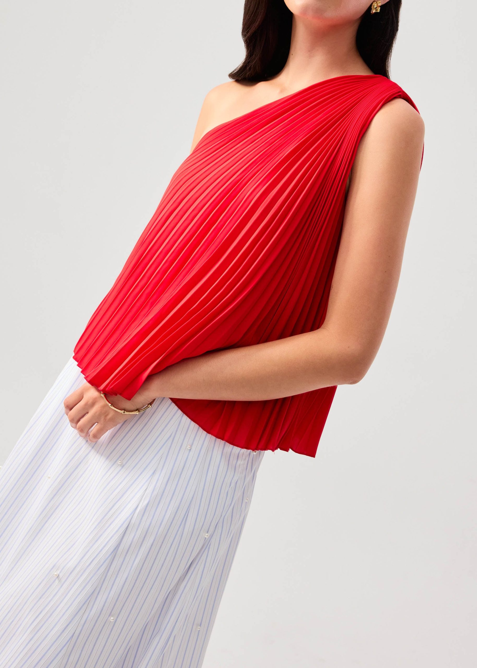 Wei Sunray Pleated Toga Top