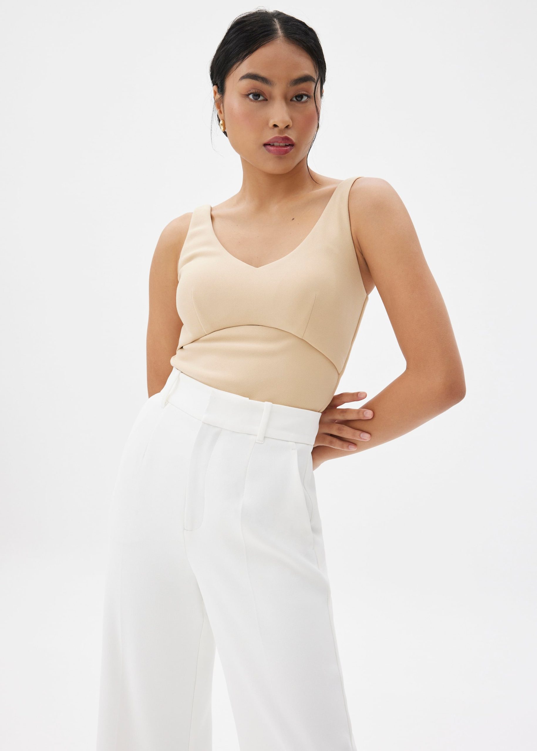 BraFree by LB Natalia Scoop Neck Fitted Top