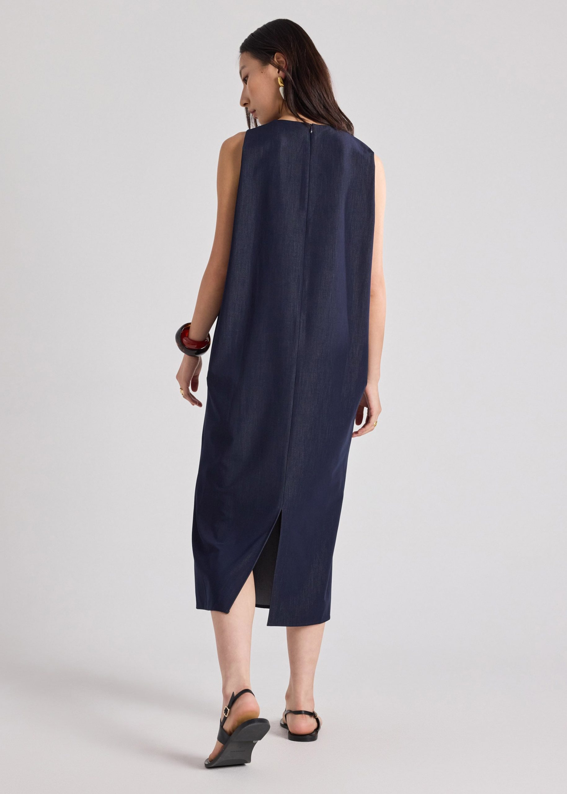 Anitra Chambray Shift Dress - Image 3