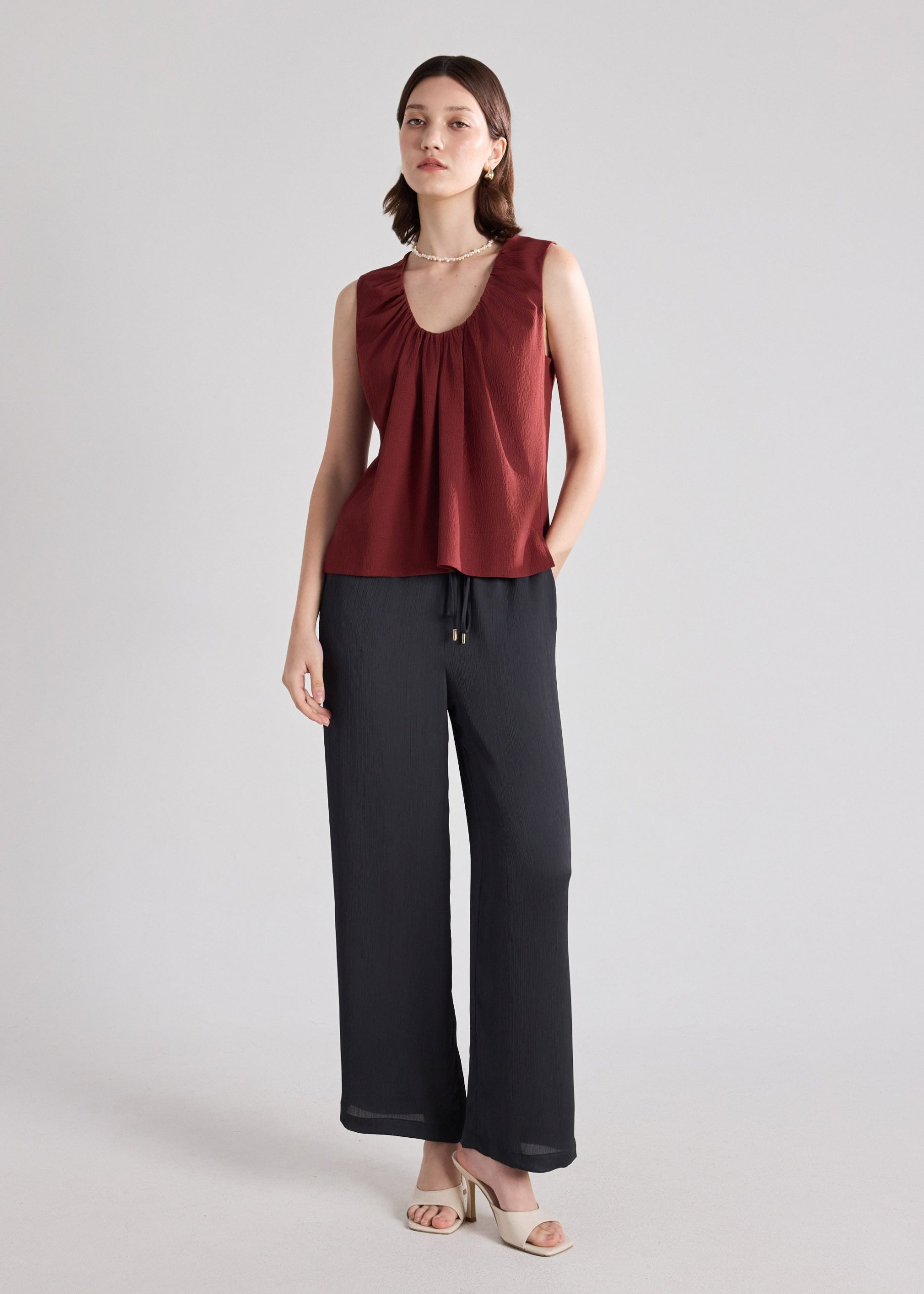 Tala Seersucker Shell Top