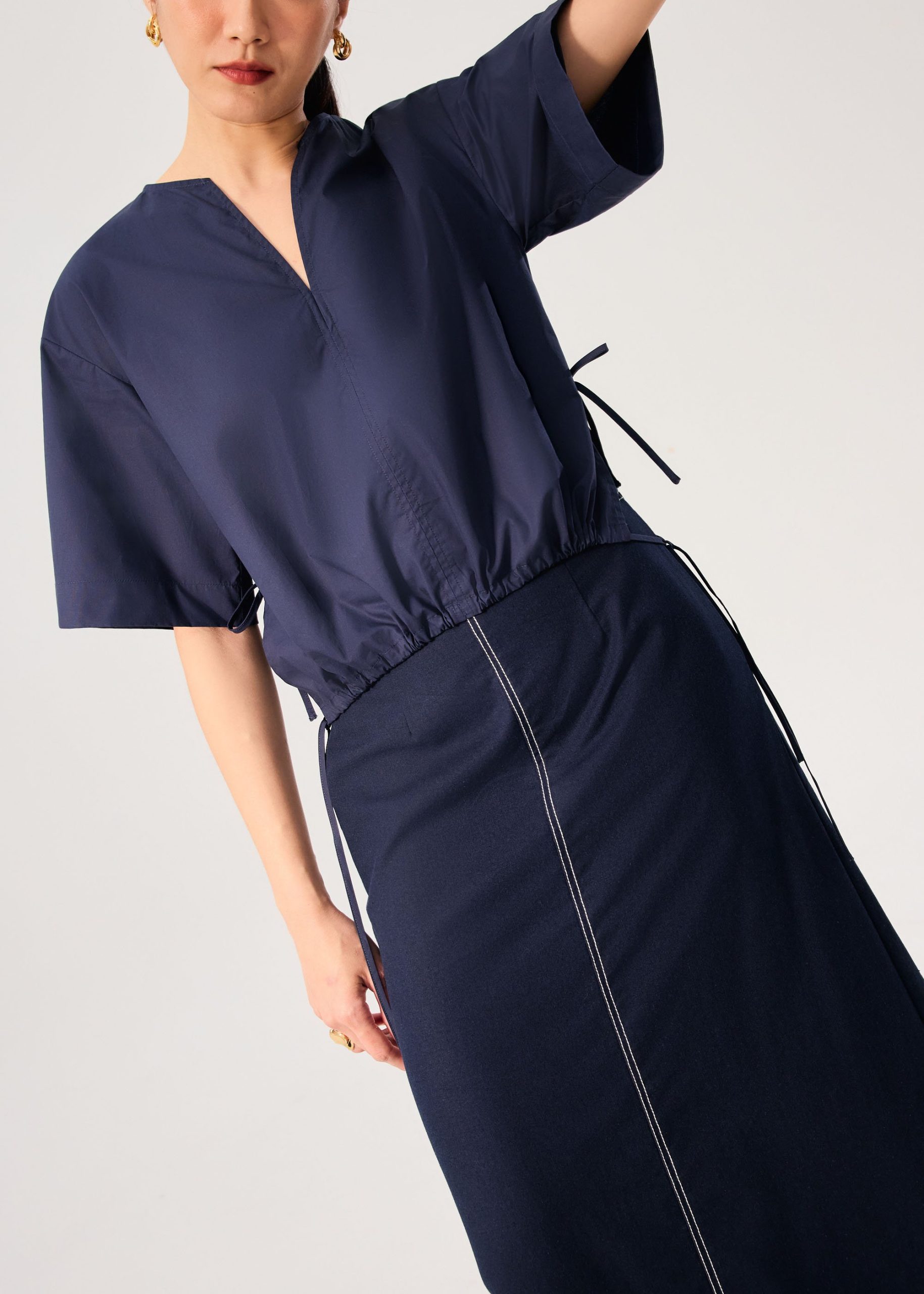 Shay Cotton Notch Boxy Top - Image 8