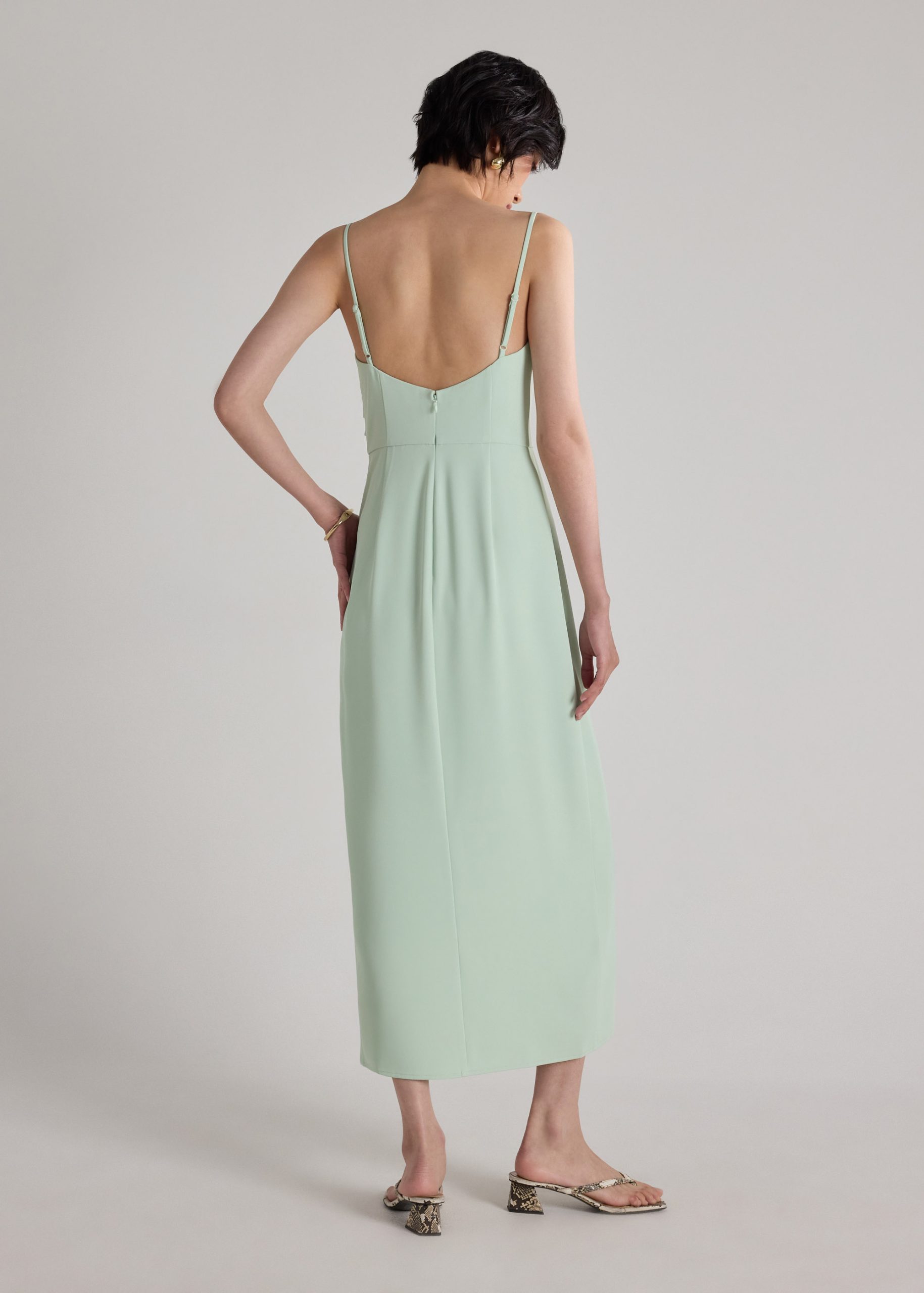 BraFree by LB Crepe Side Pleat Dress - Image 4