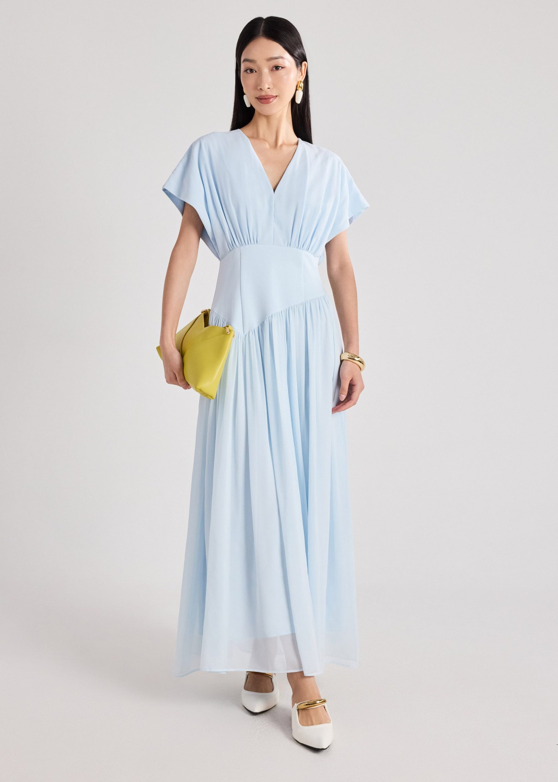 Chiffon Pleated Dress