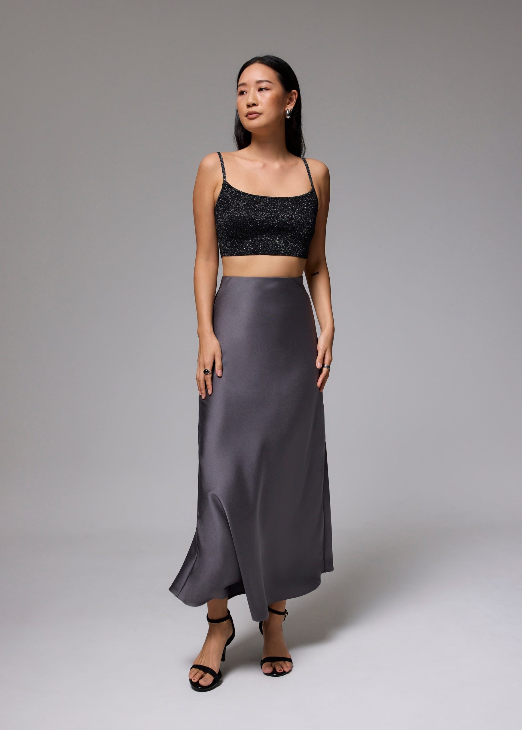Fitted Crop Knit Camisole Top - Image 2